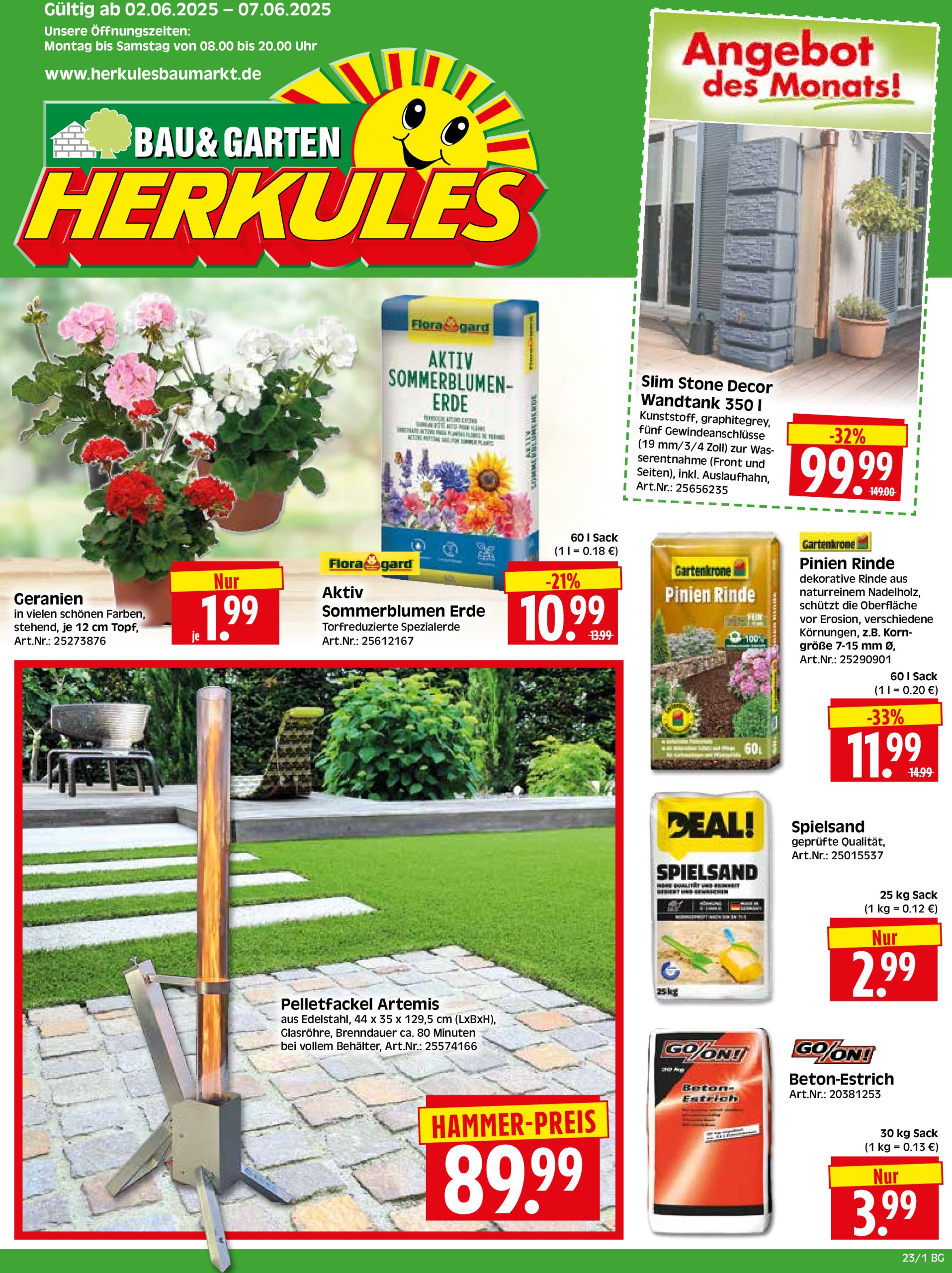 herkules - Herkules - Bau & Garten-Prospekt gültig von 02.06. bis 07.06.