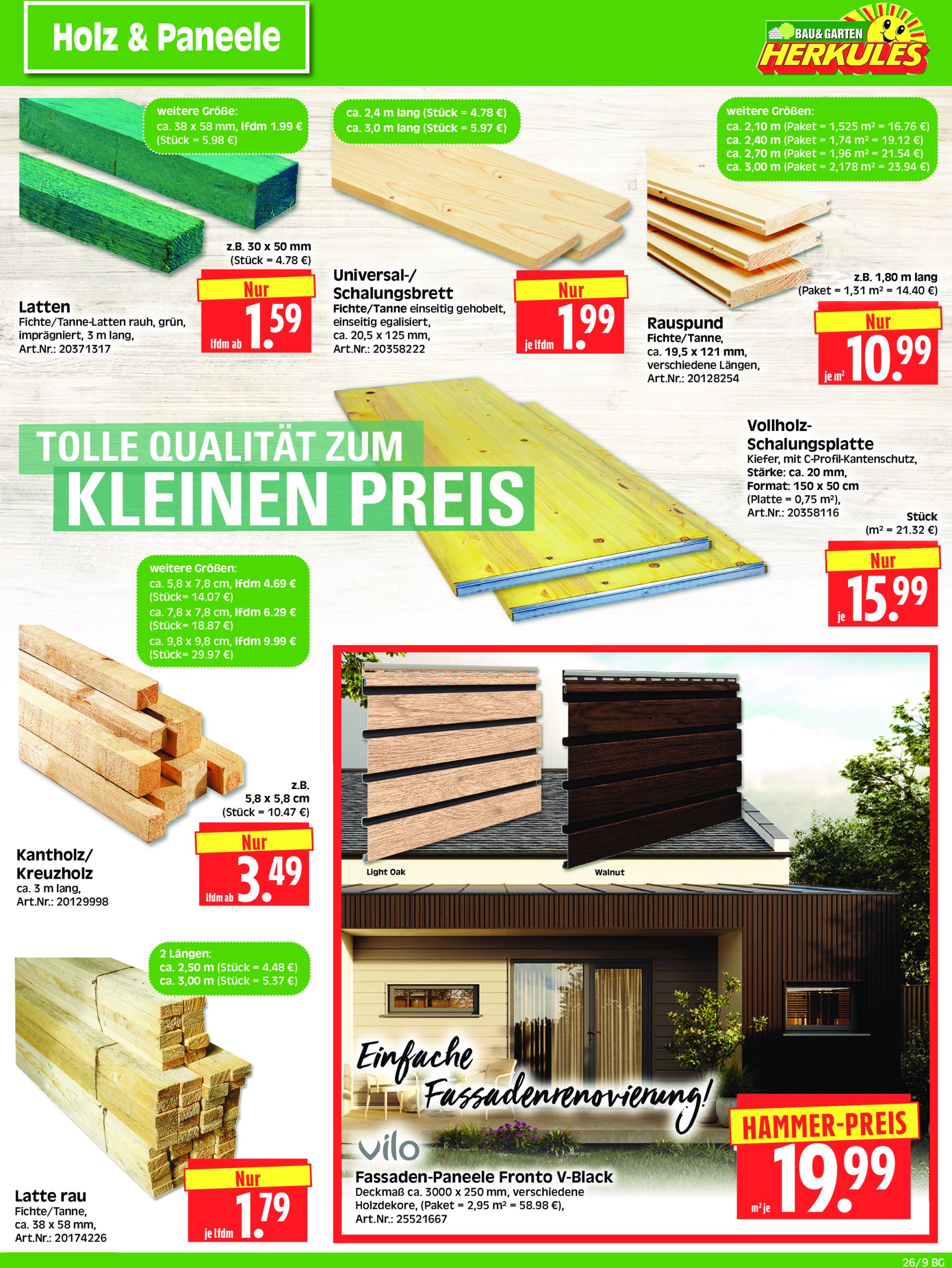 herkules - Herkules - Bau & Garten-Prospekt gültig vom 23.06. bis 28.06. - page: 9