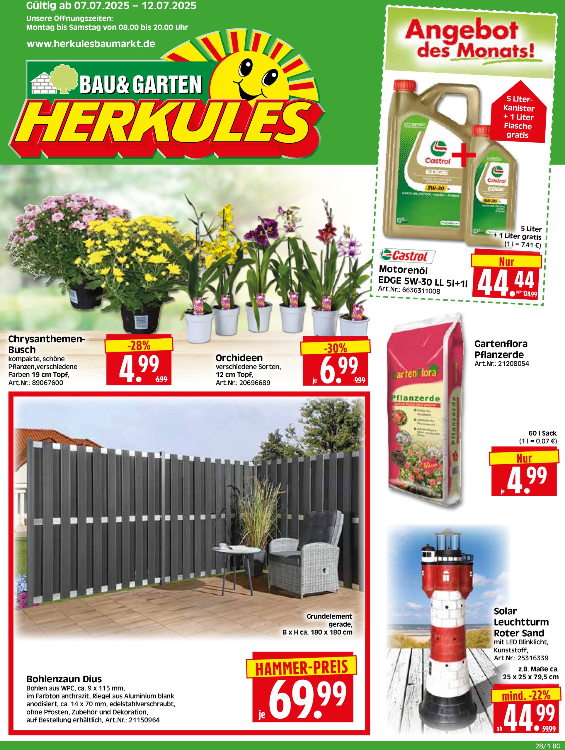 herkules - Herkules - Bau & Garten-Prospekt gültig vom 07.07. bis 12.07.