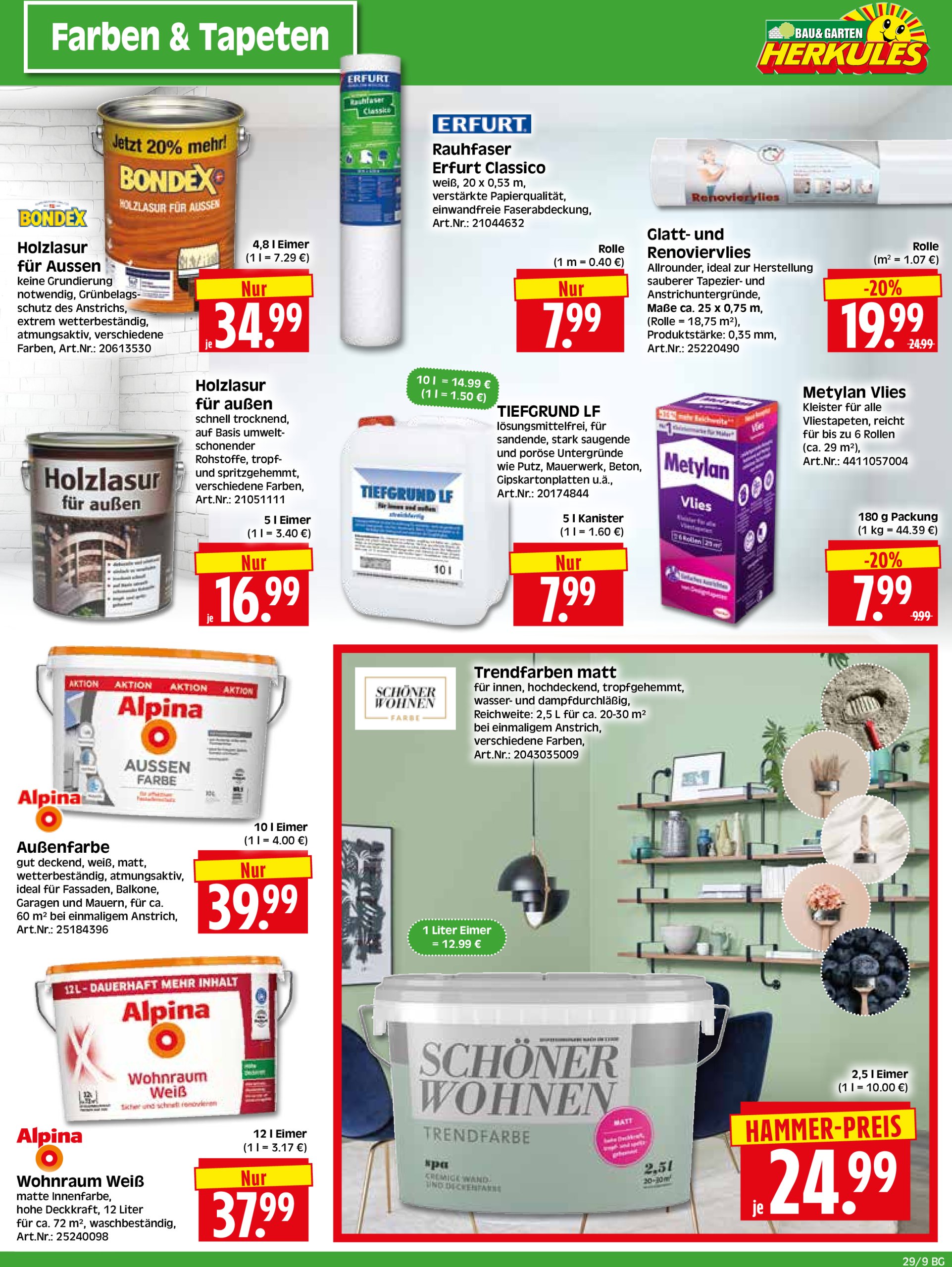 herkules - Herkules - Bau & Garten-Prospekt gültig vom 14.07. bis 19.07. - page: 9