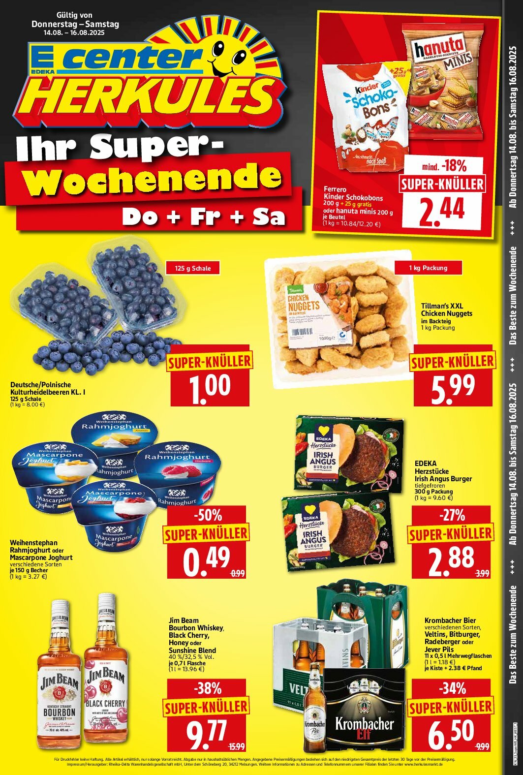 herkules - Herkules - Sonderbeilage-Prospekt gültig vom 14.08. bis 16.08.
