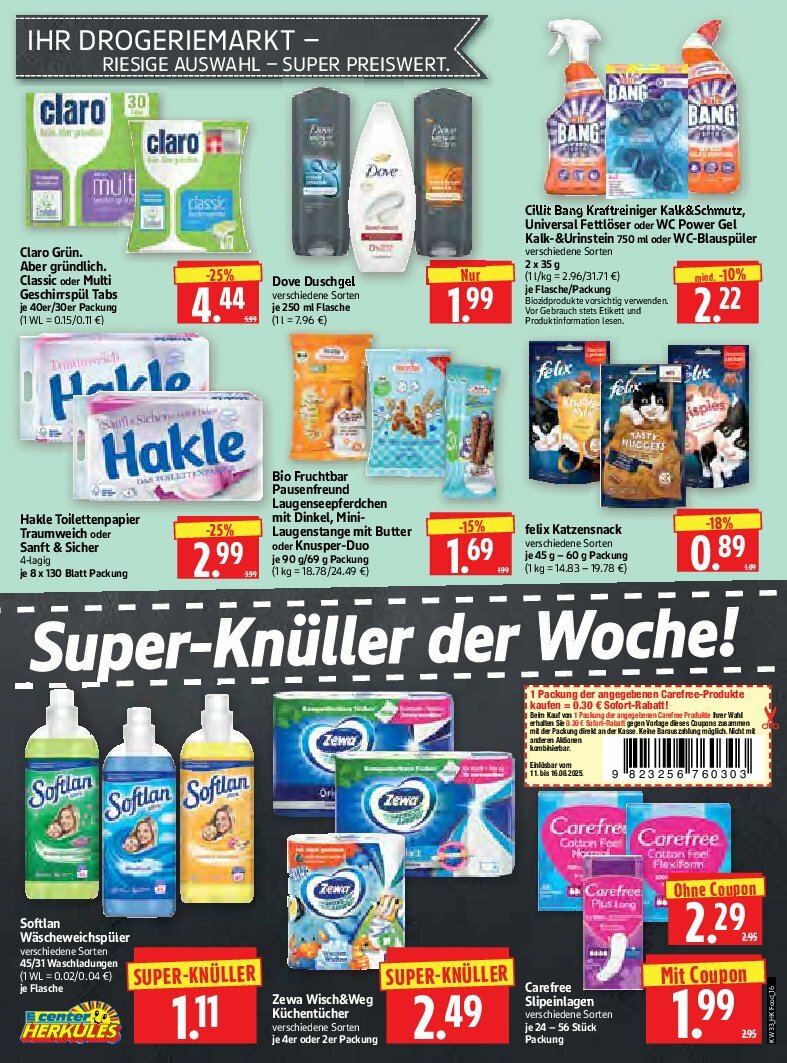 herkules - Herkules-Prospekt gültig vom 11.08. bis 16.08. - page: 16