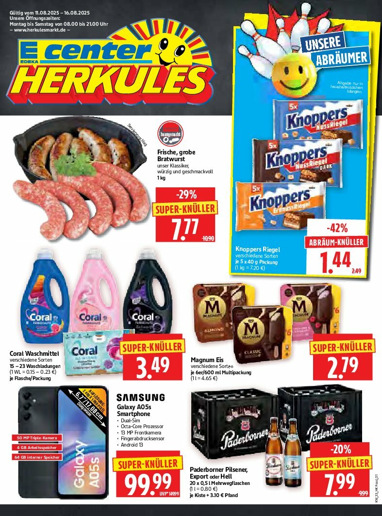 herkules - Herkules-Prospekt gültig vom 11.08. bis 16.08.