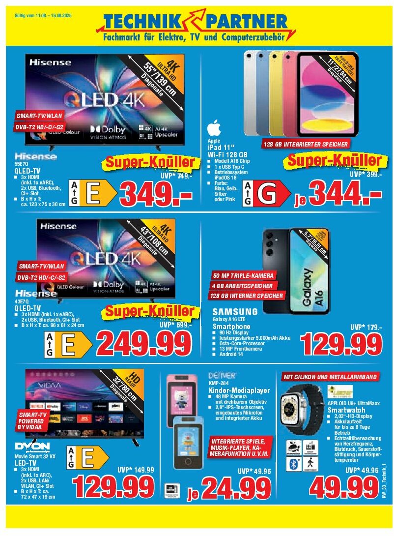 herkules - Herkules - Technik Partner-Prospekt gültig vom 11.08. bis 16.08.