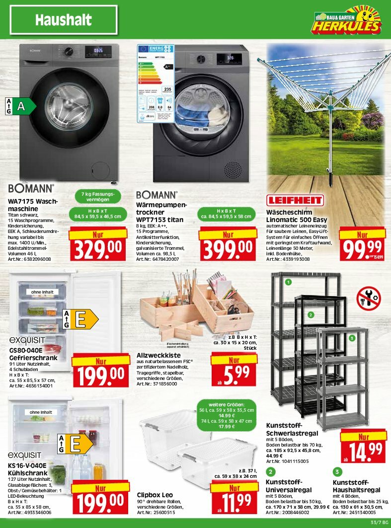 herkules - Herkules - Bau & Garten-Prospekt gültig vom 11.08. bis 16.08. - page: 7