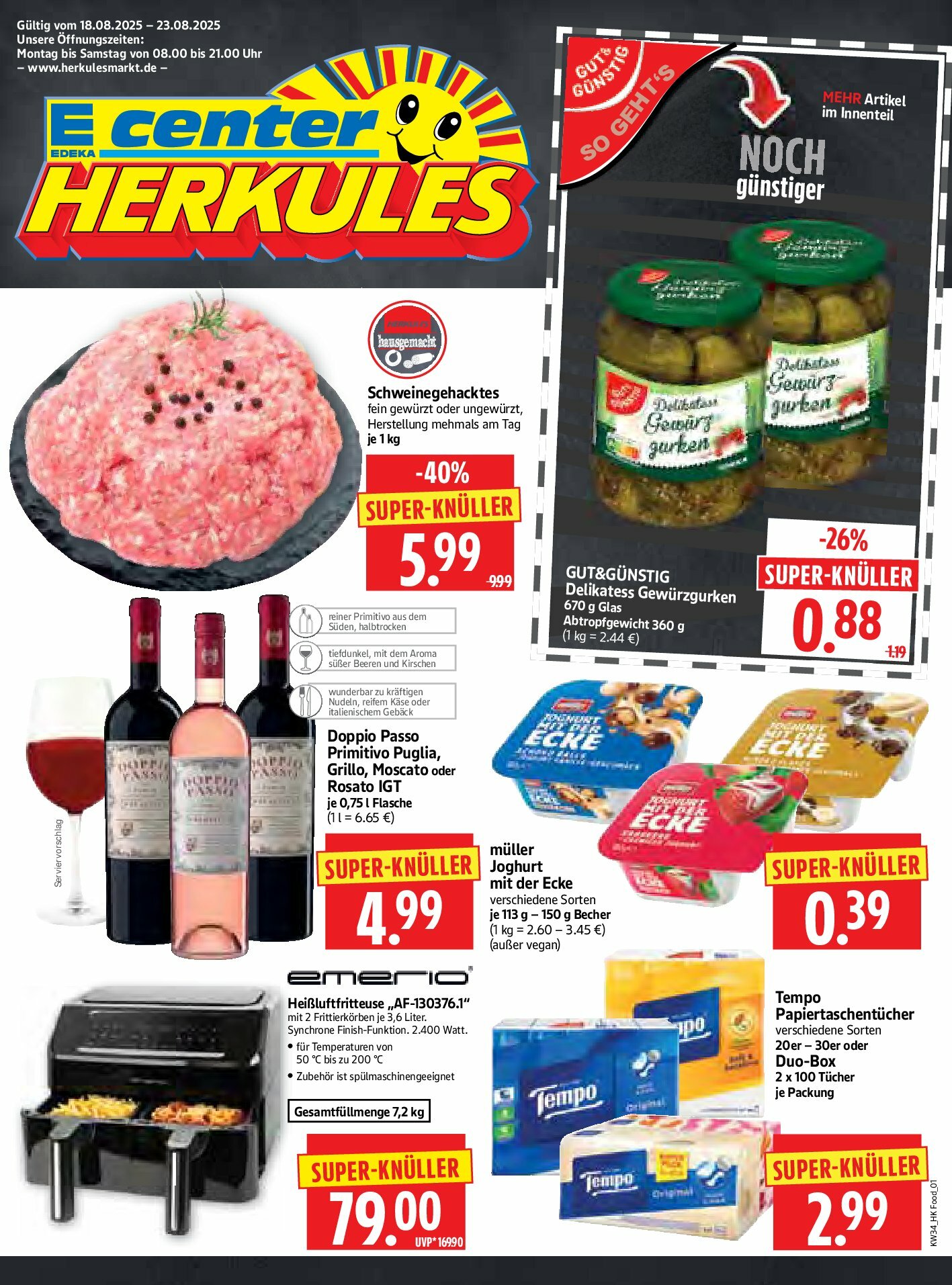 herkules - Herkules-Prospekt gültig vom 18.08. bis 23.08.