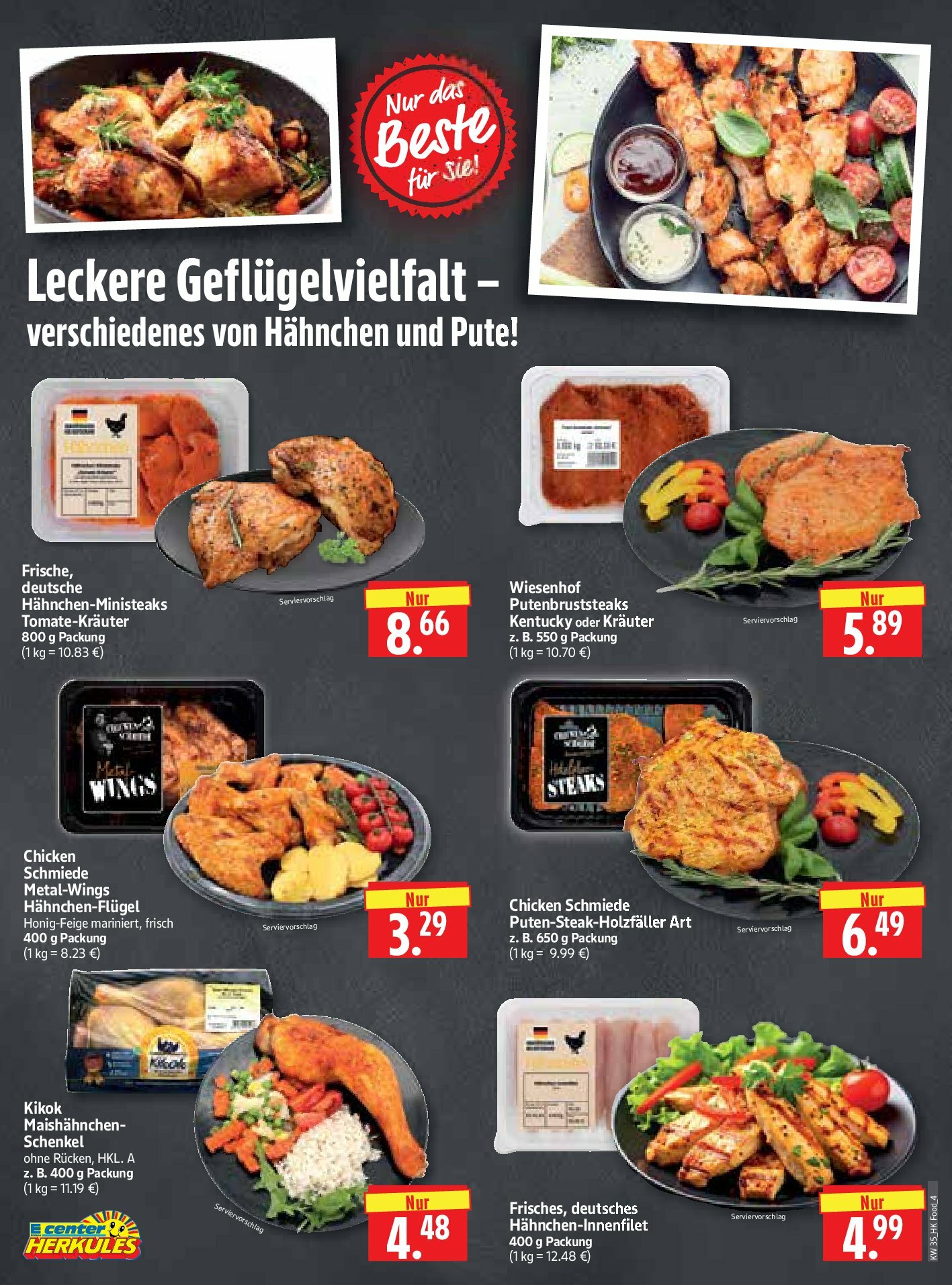 herkules - Herkules - Lebensmittel-Prospekt gültig vom 25.08. bis 30.08. - page: 4