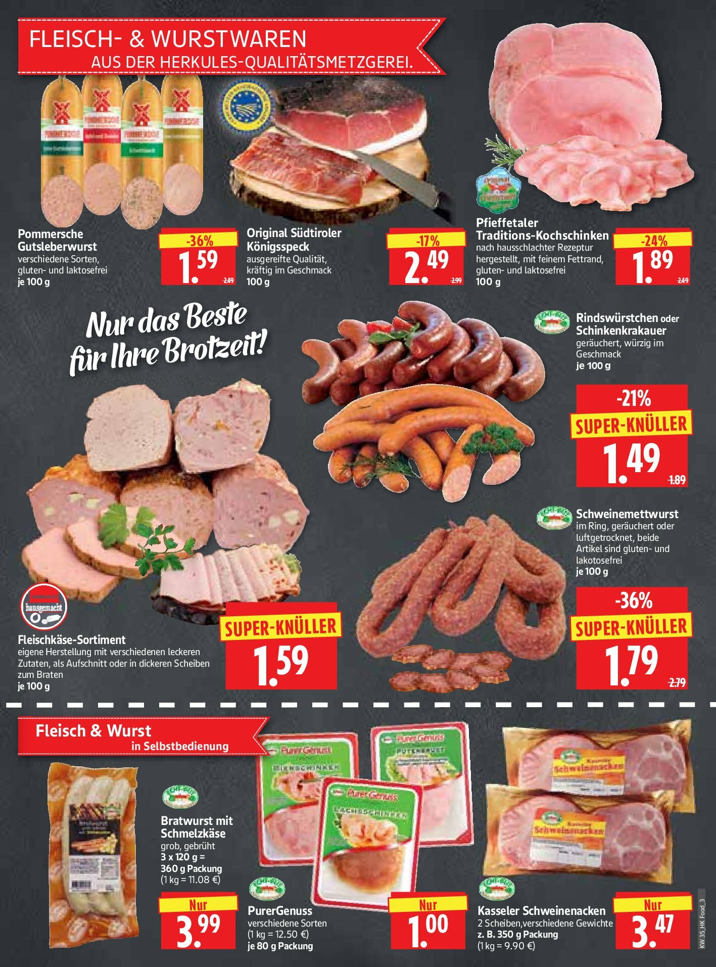 herkules - Herkules - Lebensmittel-Prospekt gültig vom 25.08. bis 30.08. - page: 3