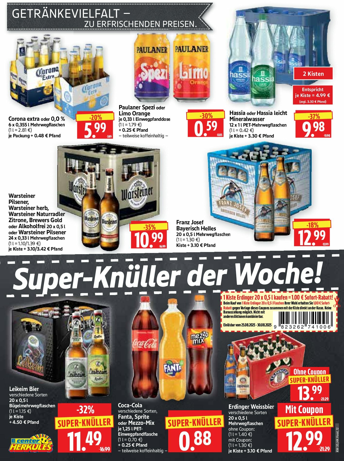 herkules - Herkules - Lebensmittel-Prospekt gültig vom 25.08. bis 30.08. - page: 12