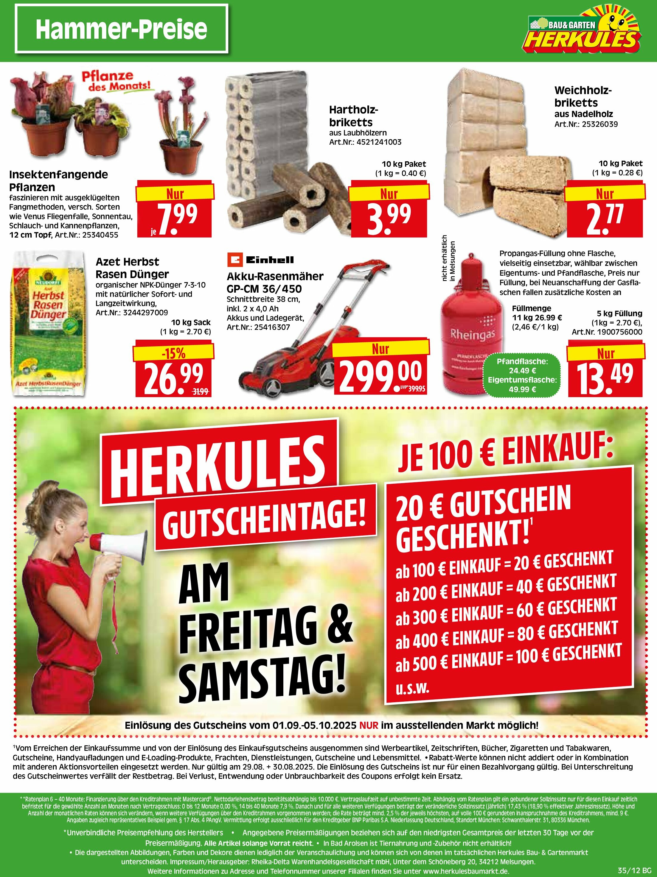 herkules - Herkules - Bau & Garten-Prospekt gültig vom 25.08. bis 30.08. - page: 12