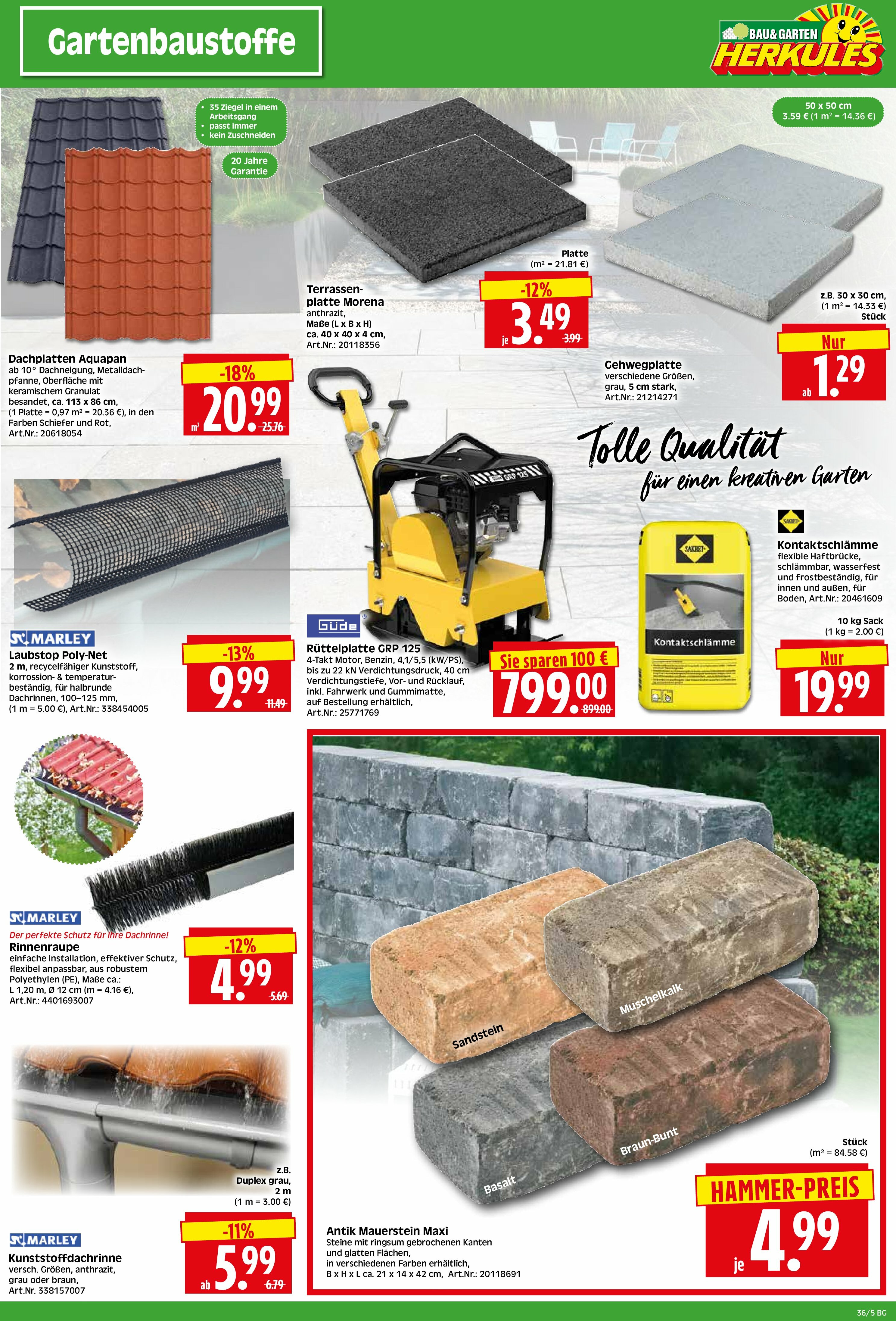 herkules - Herkules - Bau & Garten-Prospekt gültig vom 01.09. bis 06.09. - page: 5
