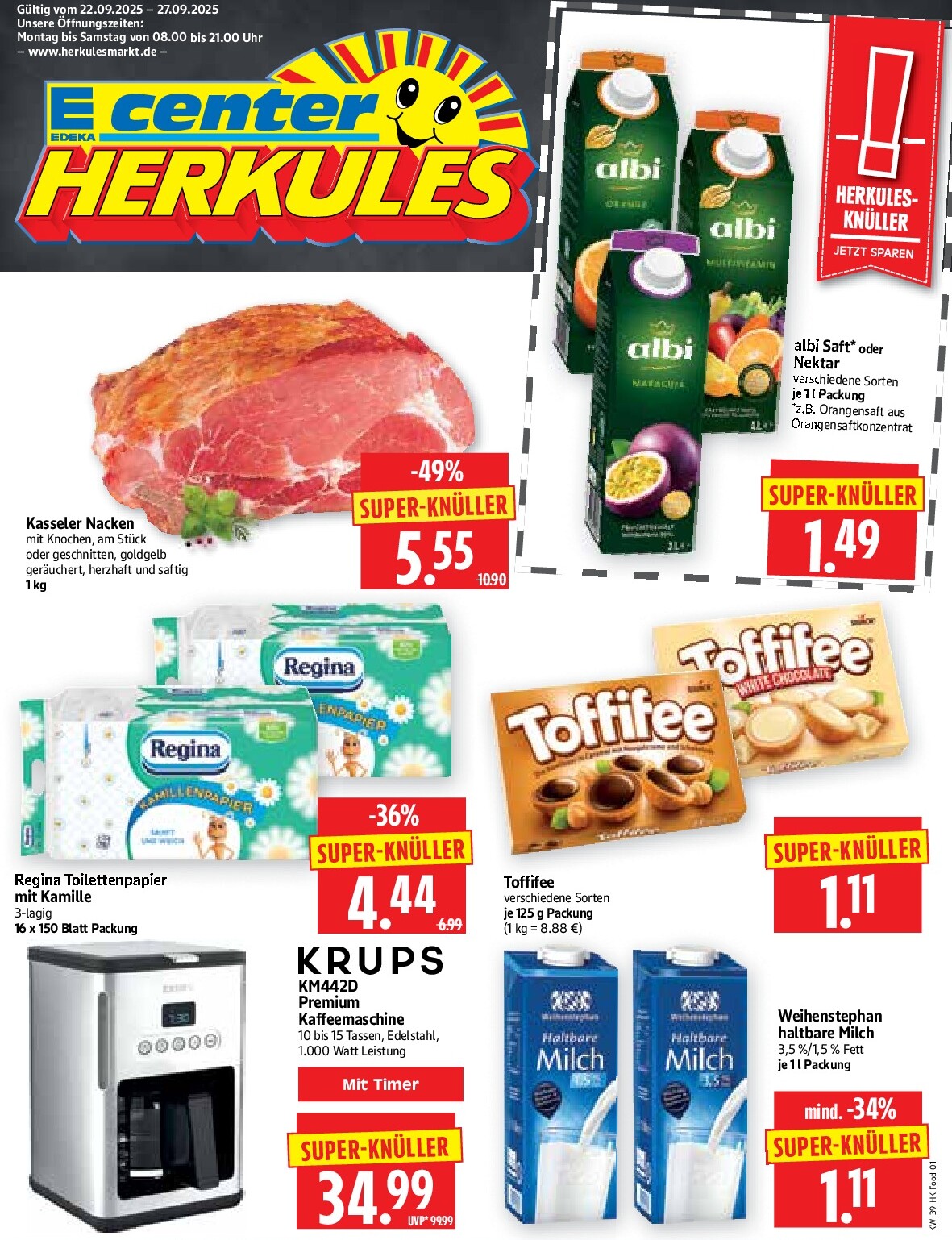 herkules - Herkules-Prospekt gültig vom 22.09. bis 27.09.