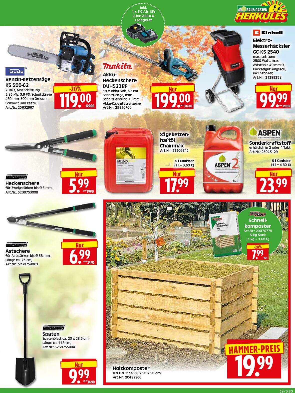 herkules - Herkules - Bau & Garten-Prospekt gültig vom 22.09. bis 27.09. - page: 3