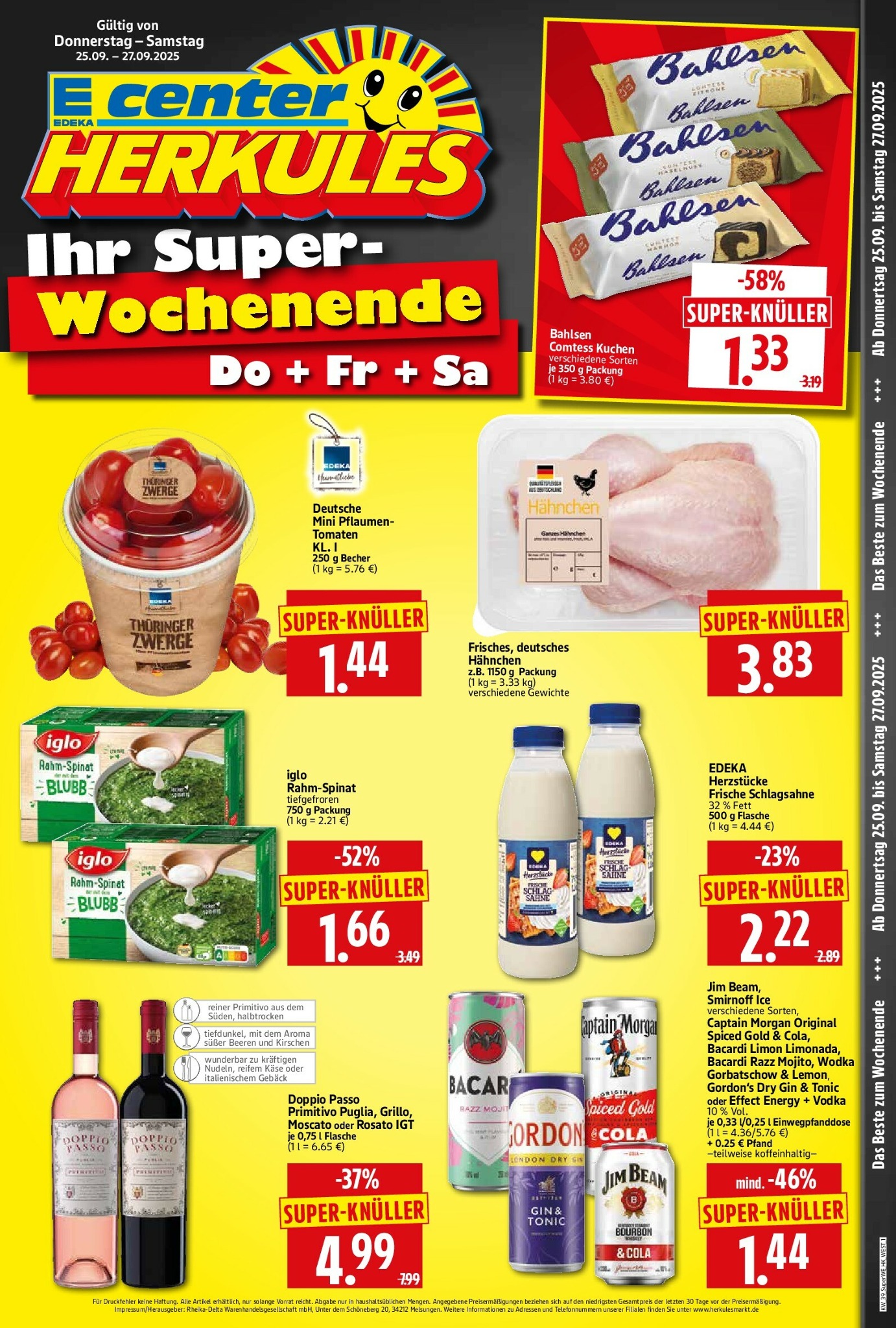 herkules - Herkules - Sonderbeilage-Prospekt gültig vom 25.09. bis 27.09.