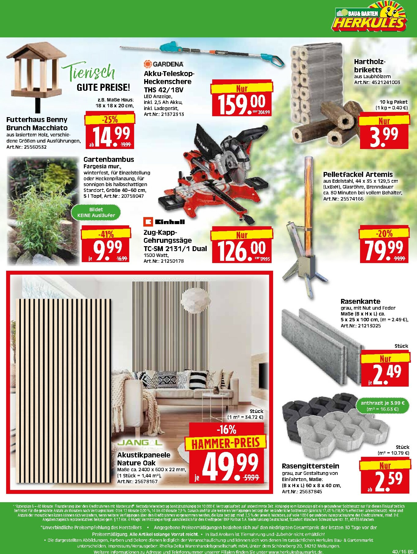 herkules - Herkules - Bau & Garten-Prospekt gültig vom 29.09. bis 04.10. - page: 16