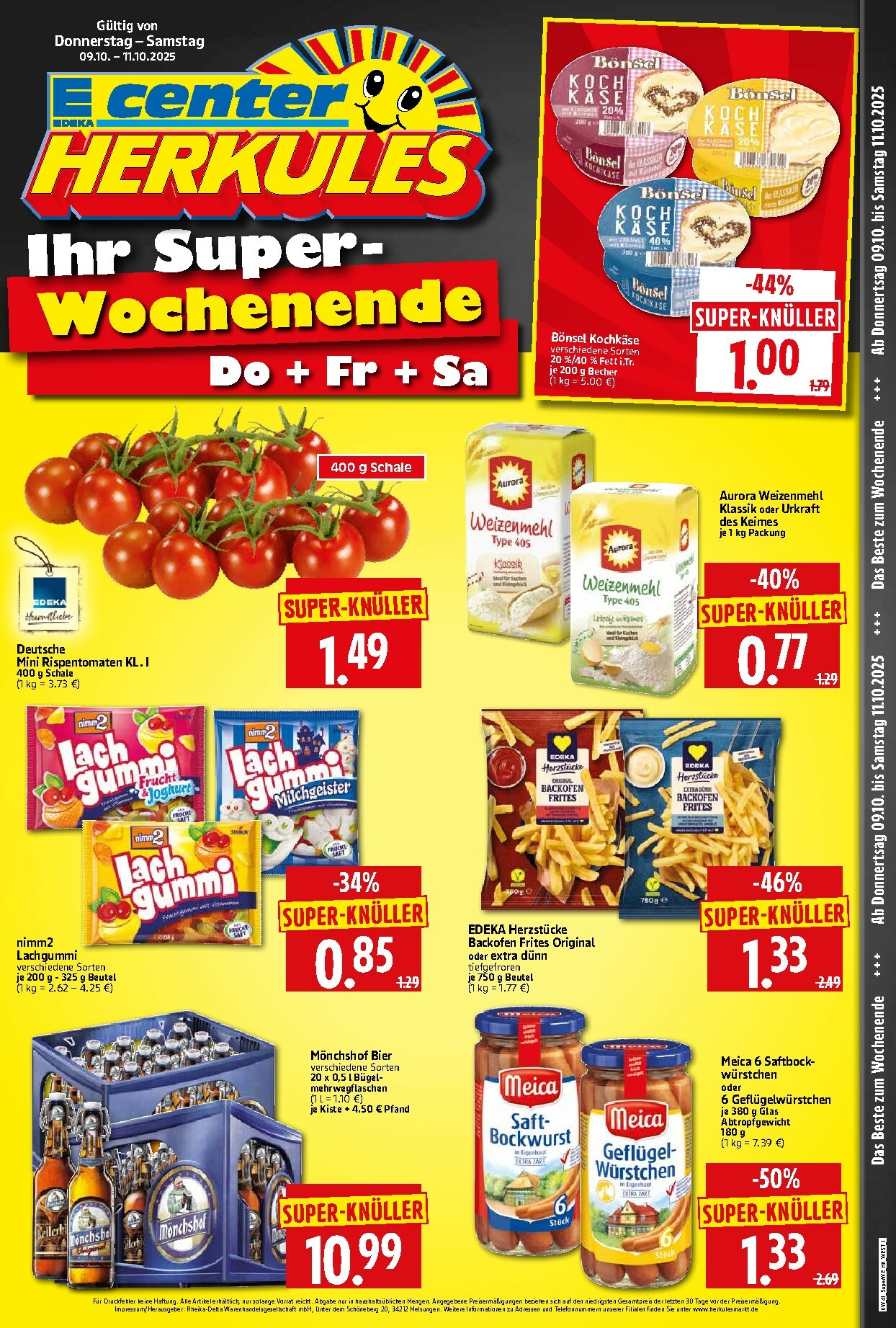 herkules - Herkules - Sonderbeilage-Prospekt gültig vom 09.10. bis 11.10.