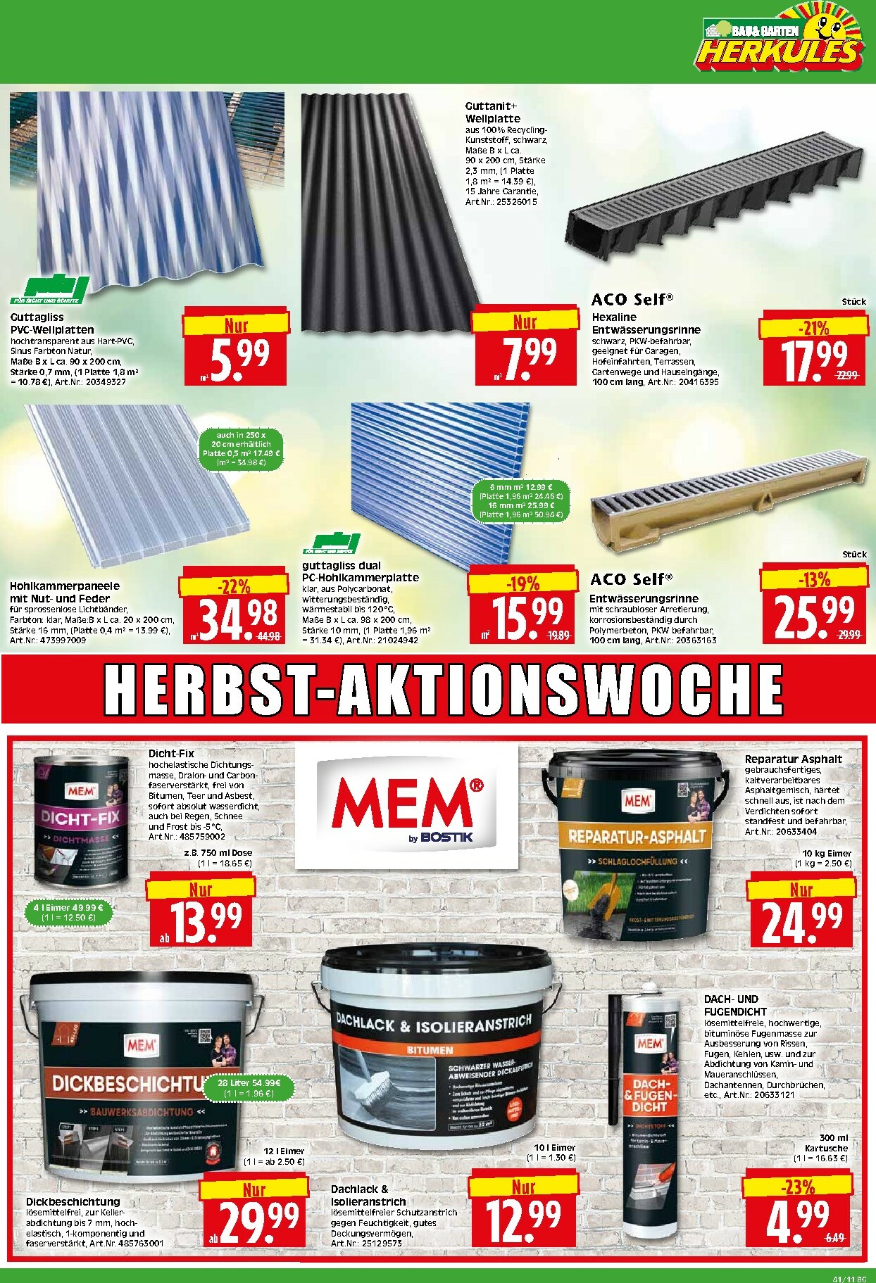 herkules - Herkules - Bau & Garten-Prospekt gültig vom 06.10. bis 11.10. - page: 11