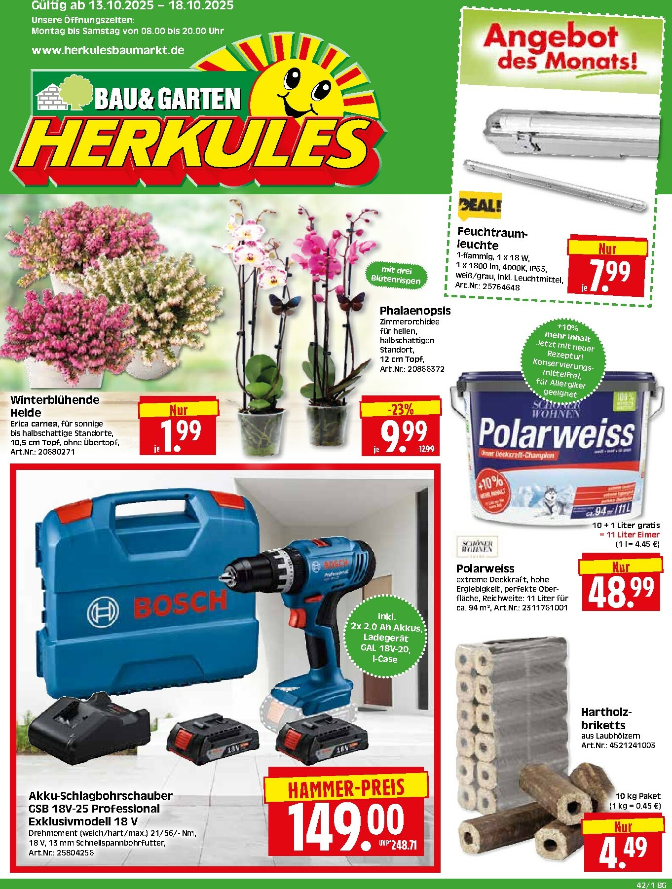 herkules - Herkules - Bau & Garten-Prospekt gültig vom 13.10. bis 19.10.