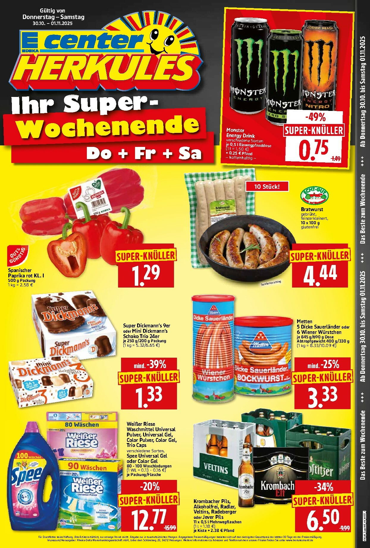 herkules - Herkules - Sonderbeilage-Prospekt gültig vom 30.10. bis 01.11.