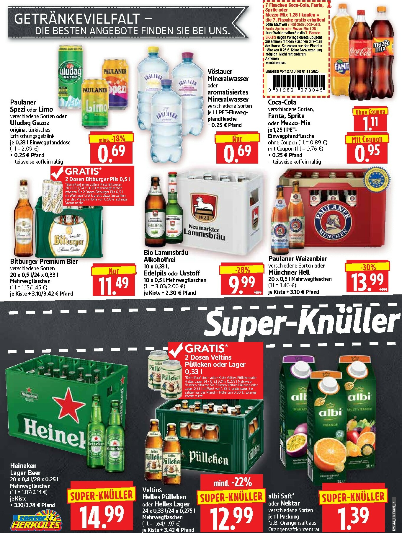 herkules - Herkules - Lebensmittel-Prospekt gültig vom 27.10. bis 01.11. - page: 12