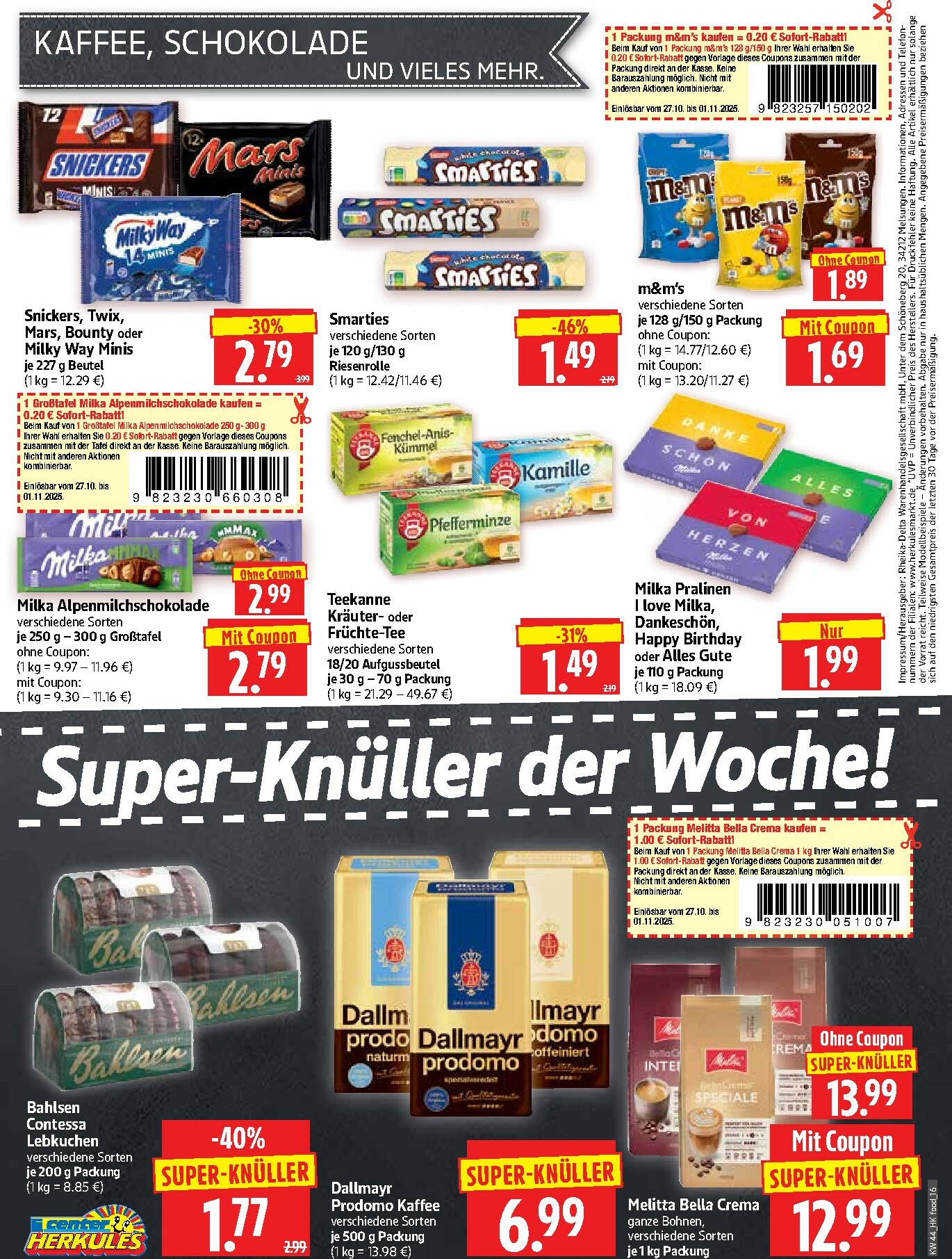 herkules - Herkules - Lebensmittel-Prospekt gültig vom 27.10. bis 01.11. - page: 16