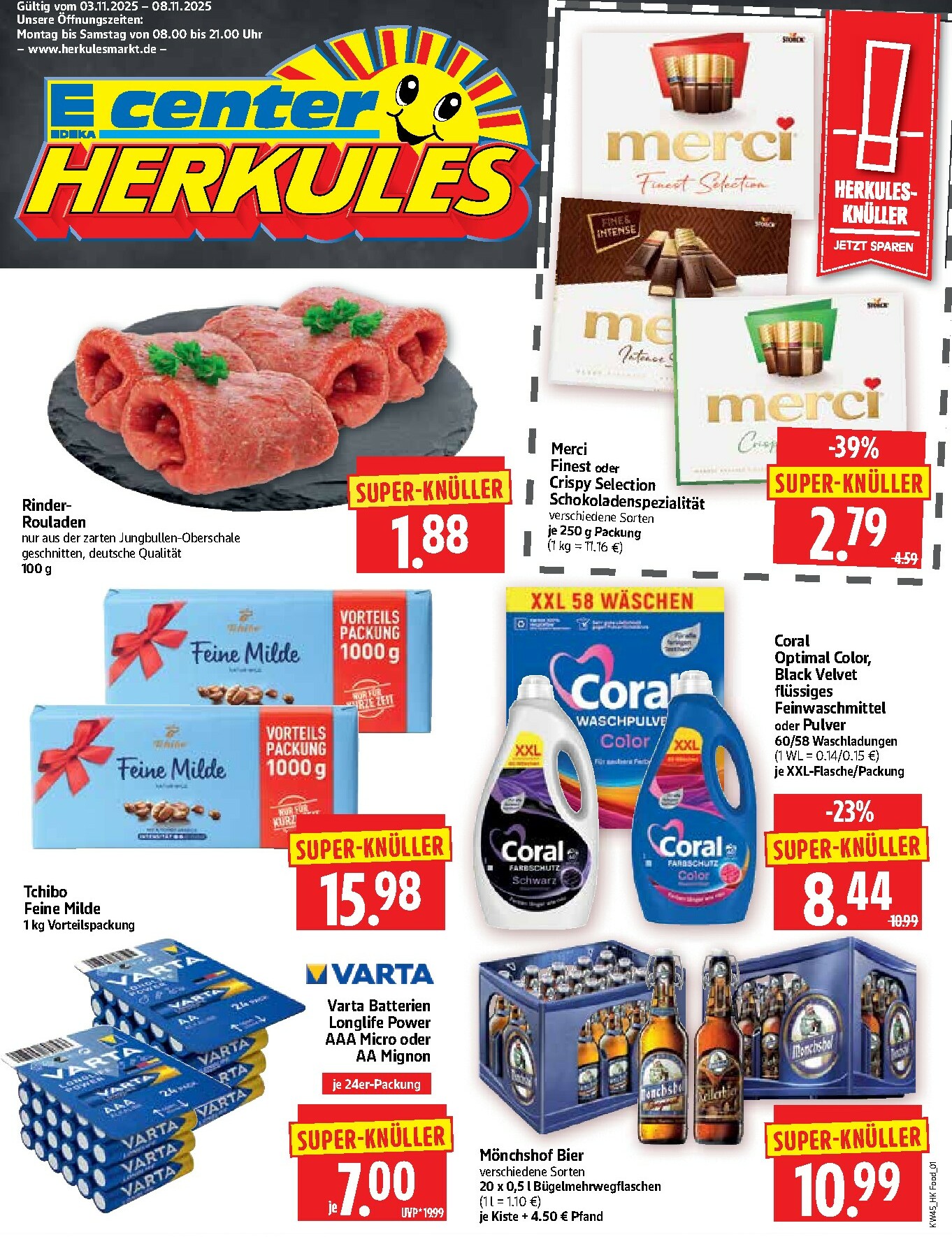 herkules - Herkules-Prospekt gültig vom 03.11. bis 08.11. - page: 1