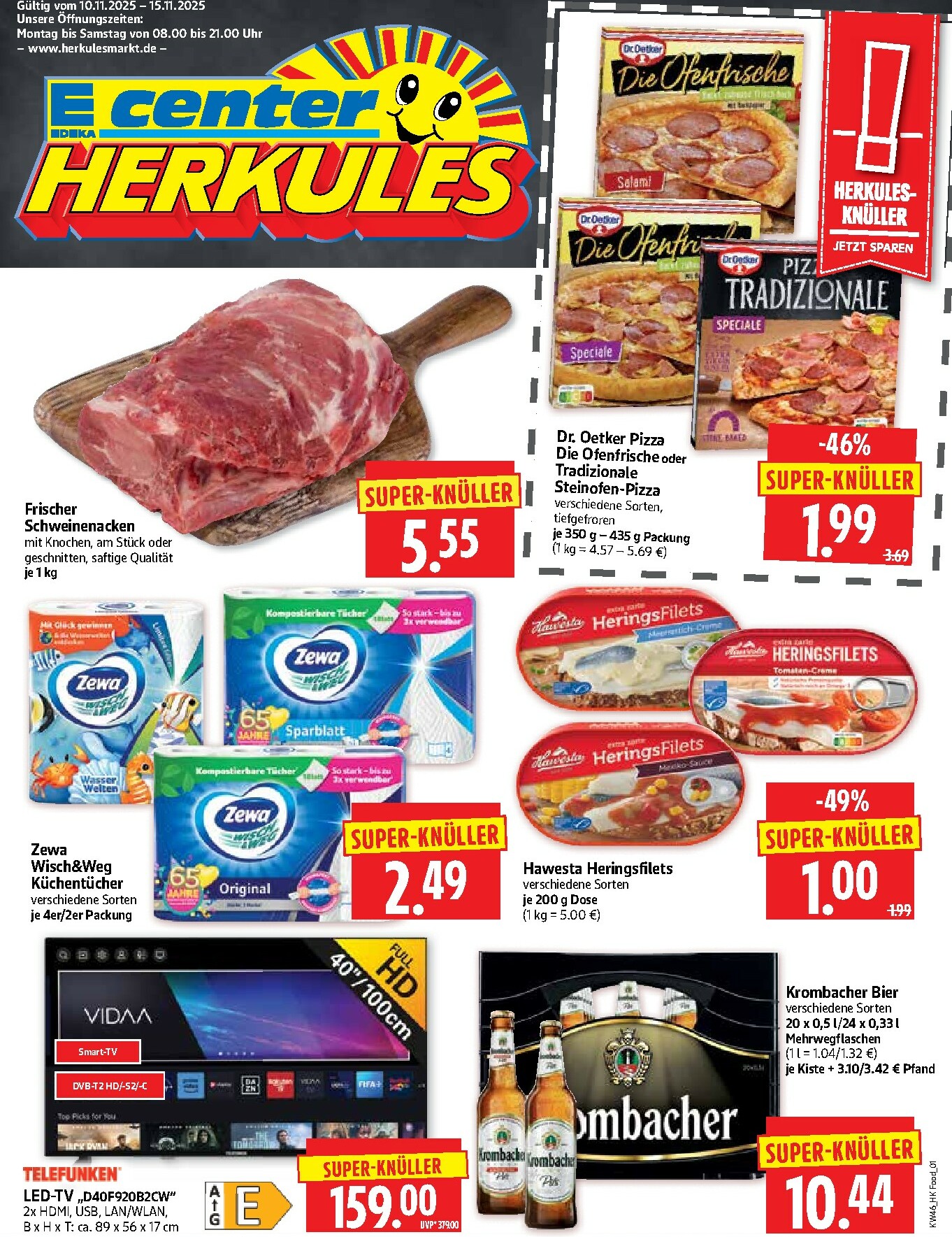 herkules - Herkules-Prospekt gültig vom 10.11. bis 15.11.