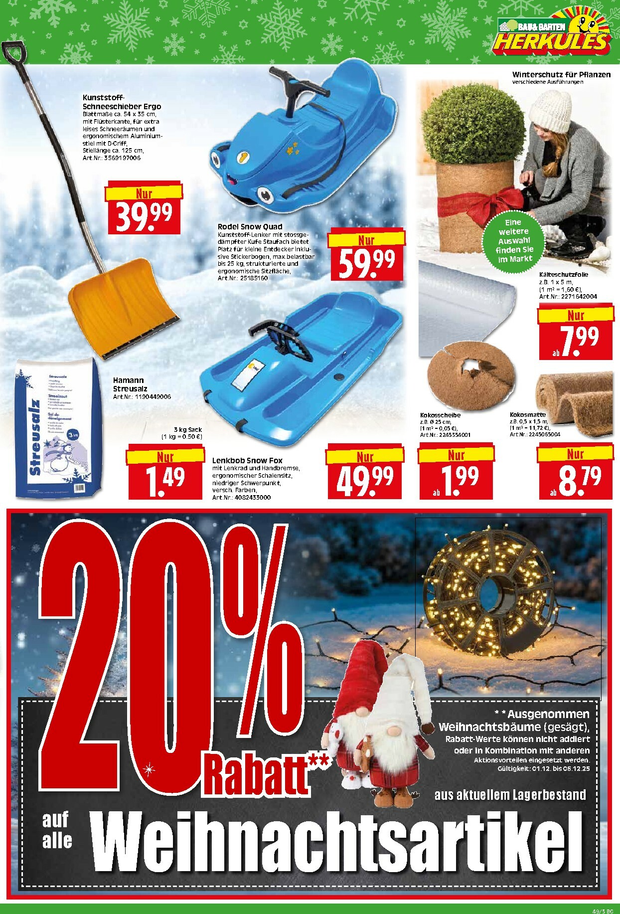 herkules - Herkules - Bau & Garten-Prospekt gültig vom 01.12. bis 06.12. - page: 3