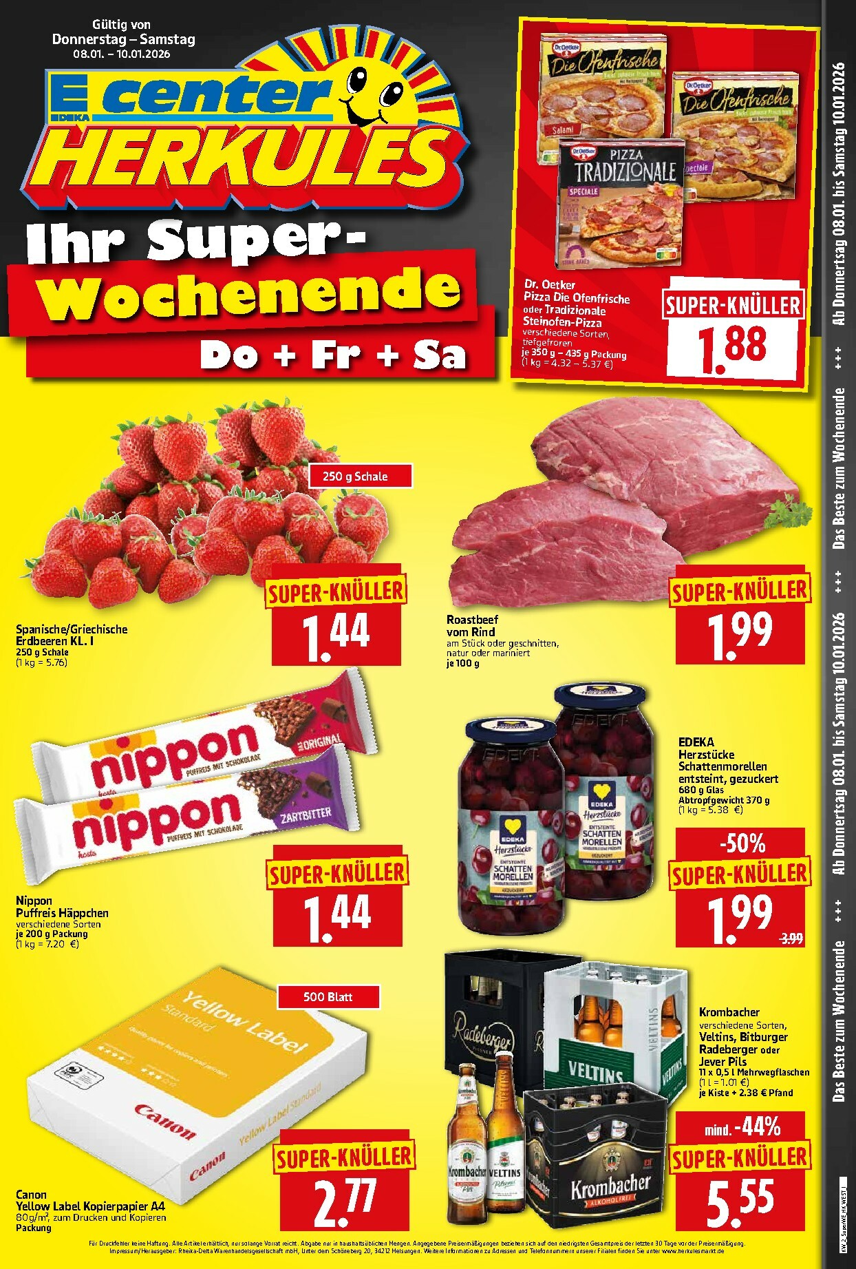 herkules - Herkules - Sonderbeilage-Prospekt gültig vom 08.01. bis 10.01.