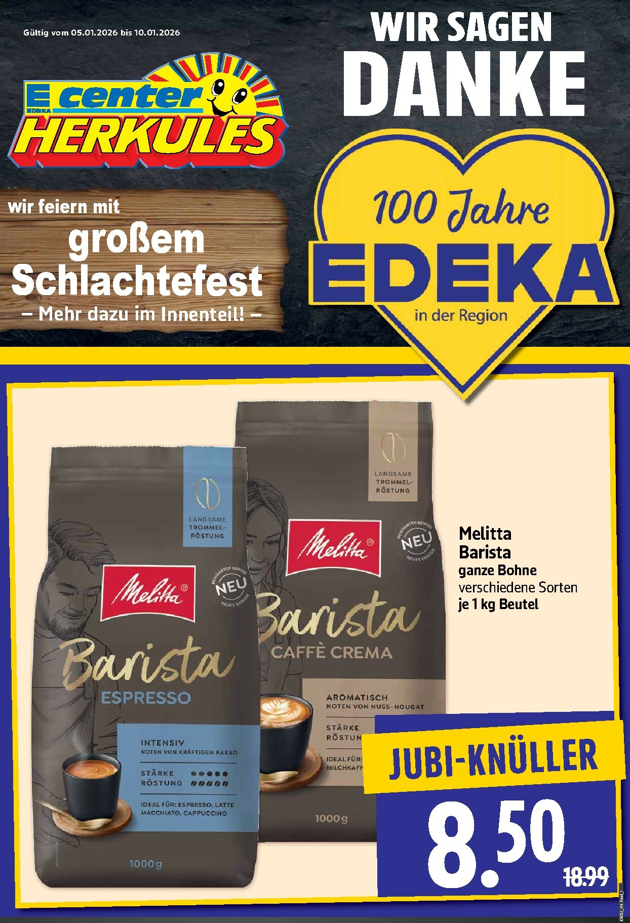 herkules - Herkules - Lebensmittel-Prospekt gültig vom 05.01. bis 10.01. - page: 1