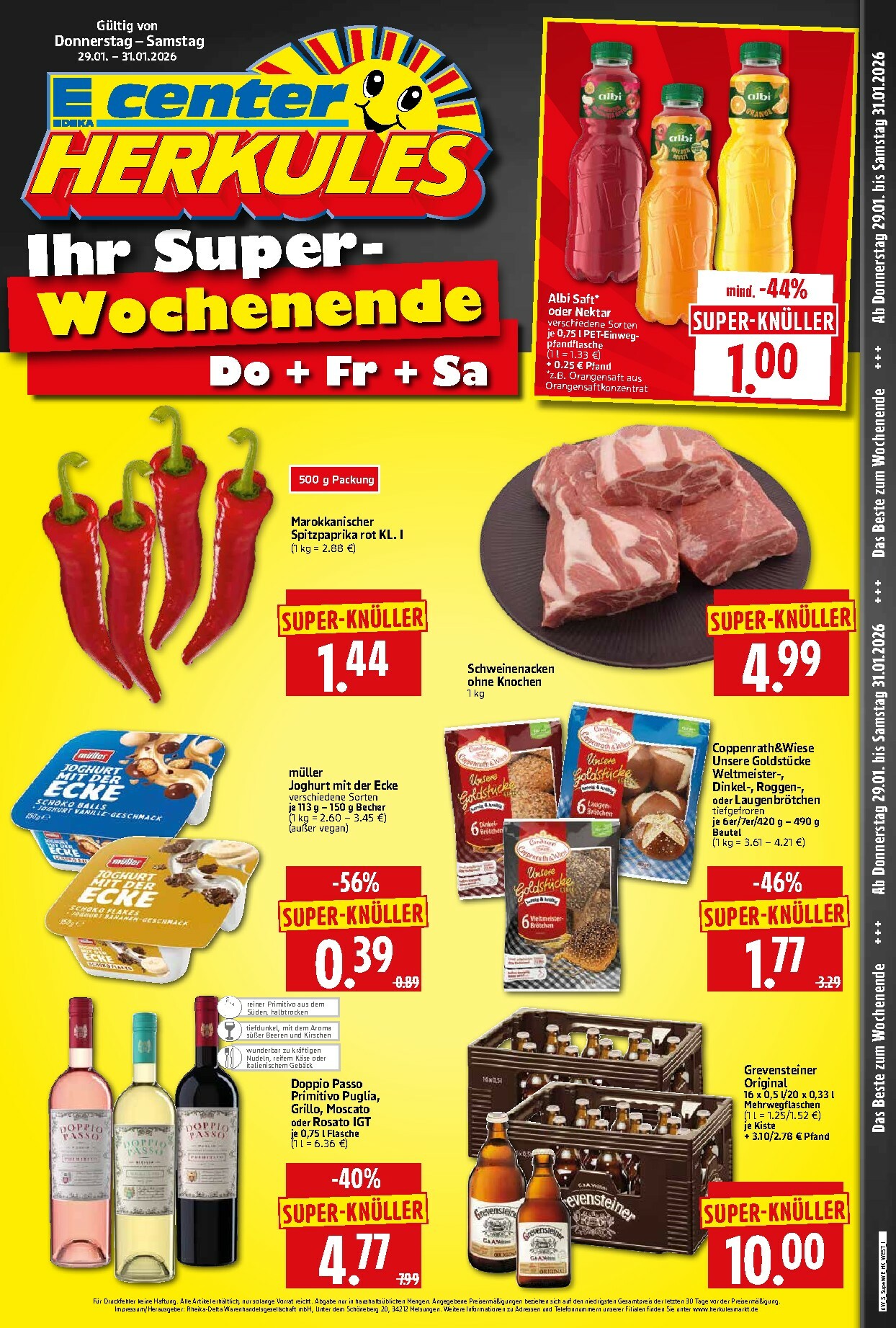 herkules - Herkules - Sonderbeilage-Prospekt gültig vom 29.01. bis 31.01.