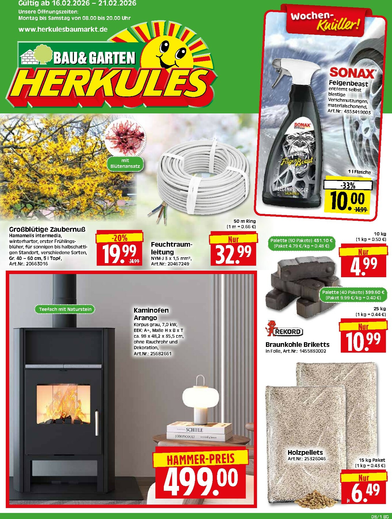 herkules - Herkules - Bau & Garten-Prospekt gültig vom 16.02.2026 bis 21.02.2026