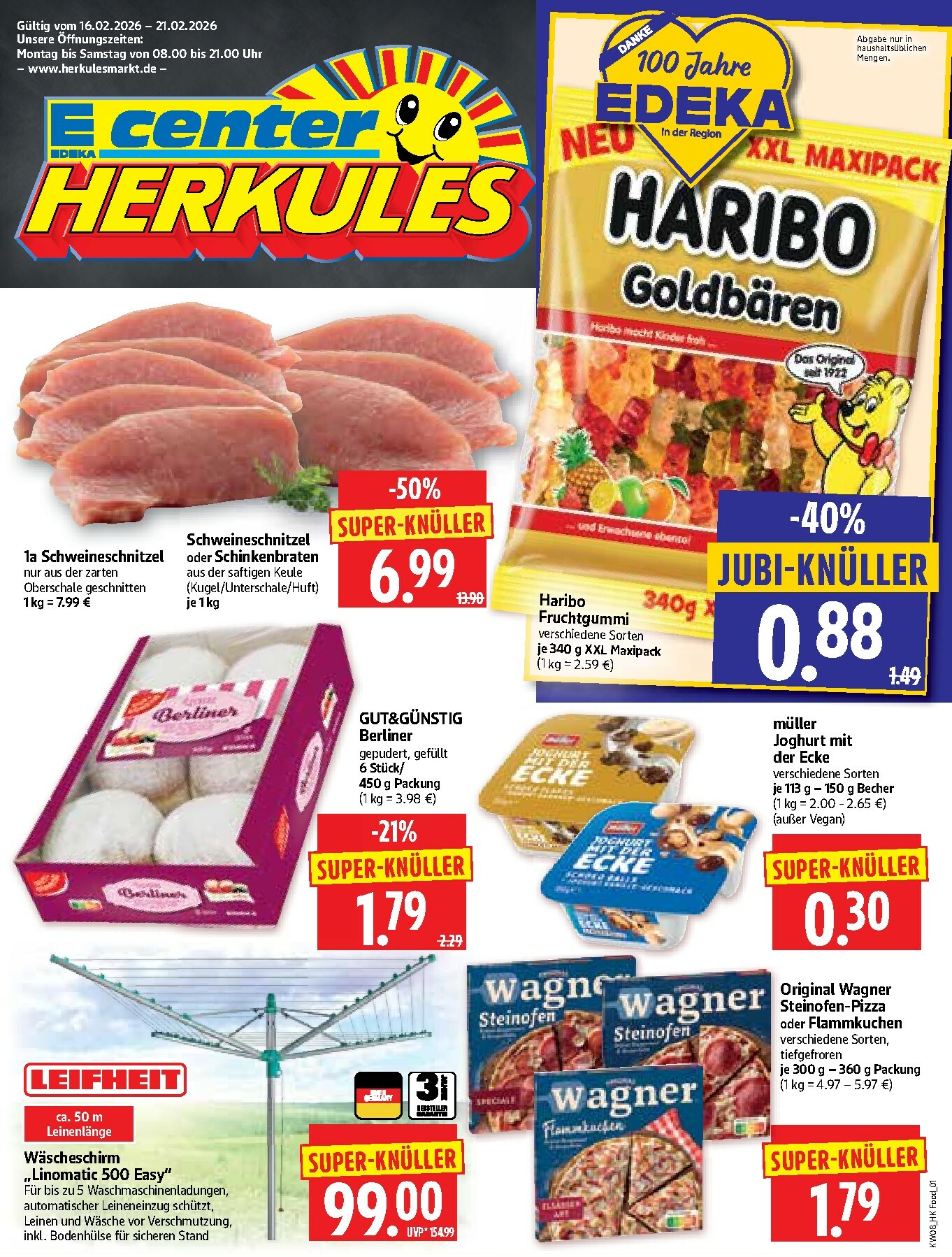 herkules - Herkules-Prospekt gültig vom 16.02.2026 bis 21.02.2026 - page: 1