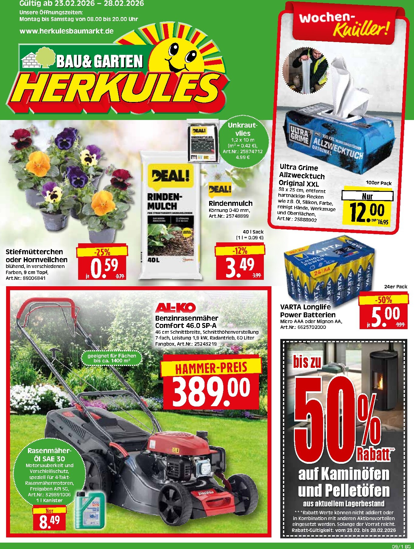herkules - Herkules - Bau & Garten-Prospekt gültig vom 23.02.2026 bis 28.02.2026