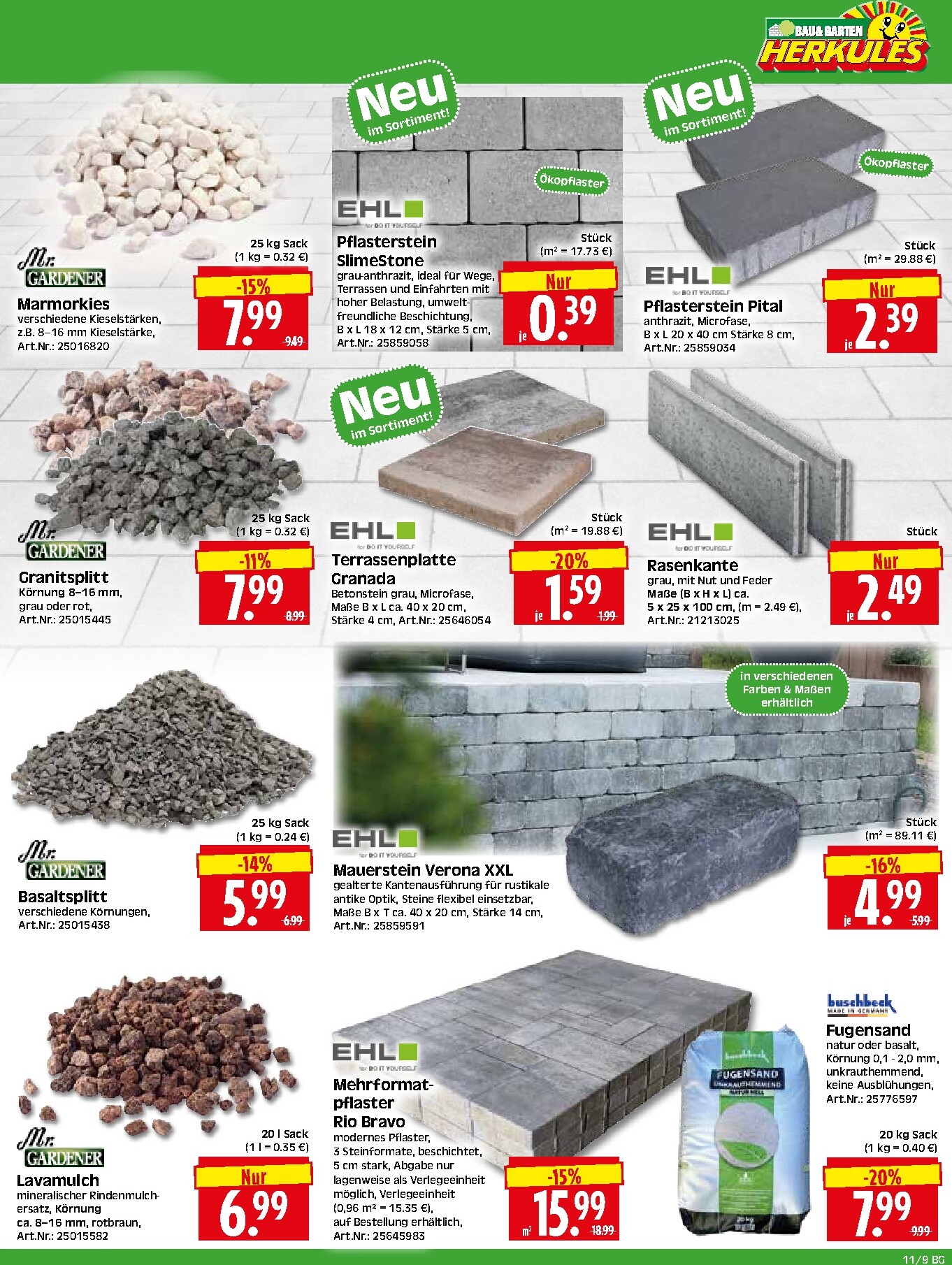 herkules - Herkules - Bau & Garten-Prospekt gültig vom 09.03.2026 bis 14.03.2026 - page: 9