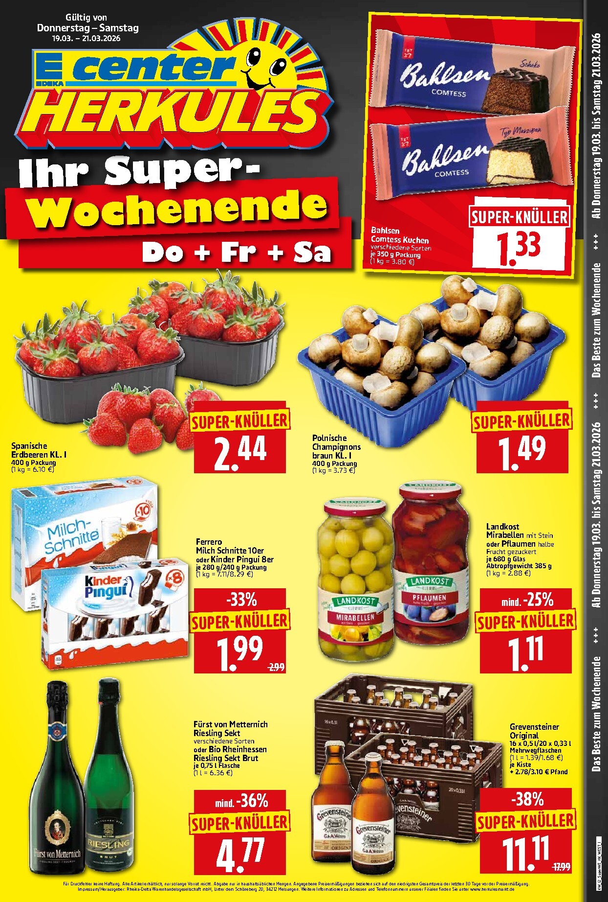 herkules - Herkules - Sonderbeilage-Prospekt gültig vom 19.03.2026 bis 21.03.2026 - page: 1