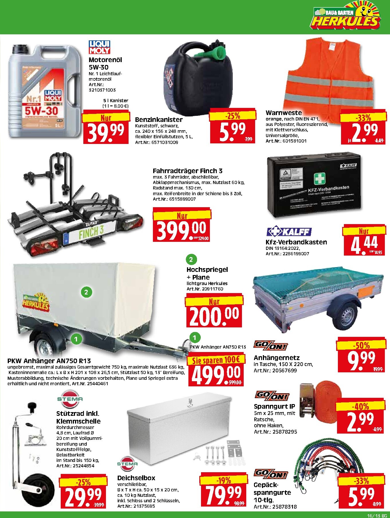 herkules - Herkules - Bau & Garten Prospekt nächste Woche – von Montag 13.04.2026 bis Samstag 18.04.2026 - page: 13