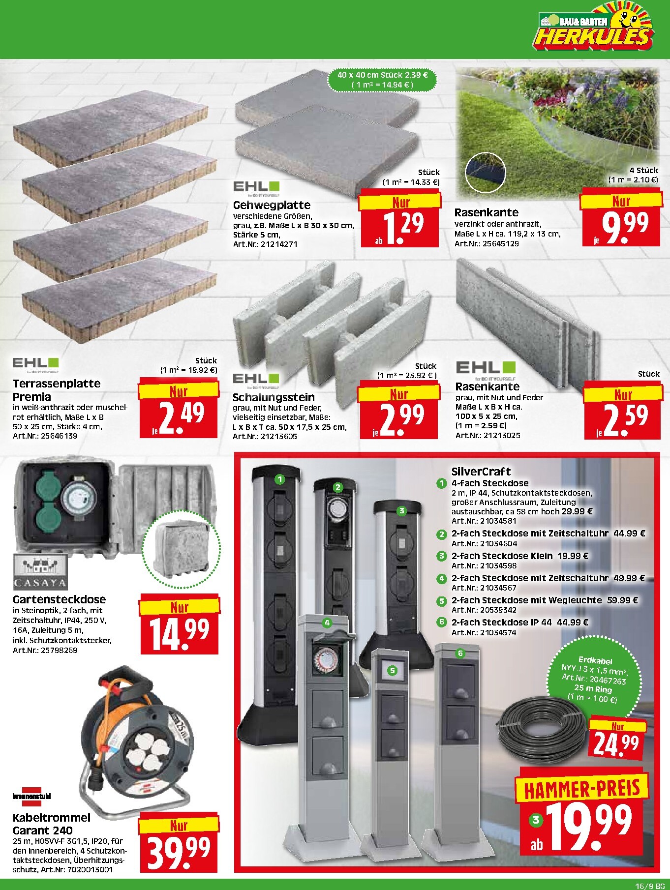 herkules - Herkules - Bau & Garten Prospekt nächste Woche – von Montag 13.04.2026 bis Samstag 18.04.2026 - page: 9