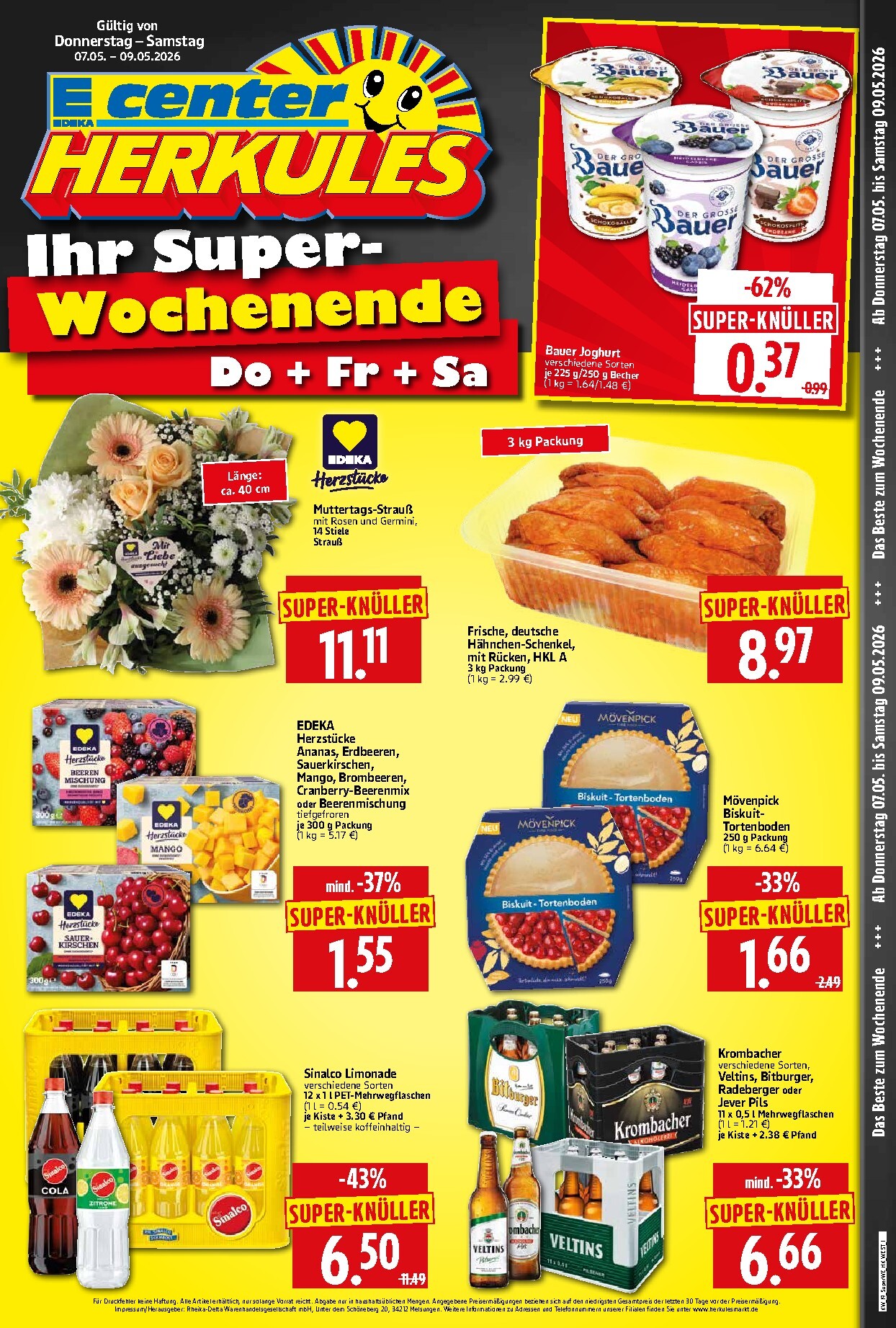 herkules - Herkules - Sonderbeilage Prospekt nächste Woche – von Donnerstag 07.05.2026 bis Samstag 09.05.2026 - page: 1