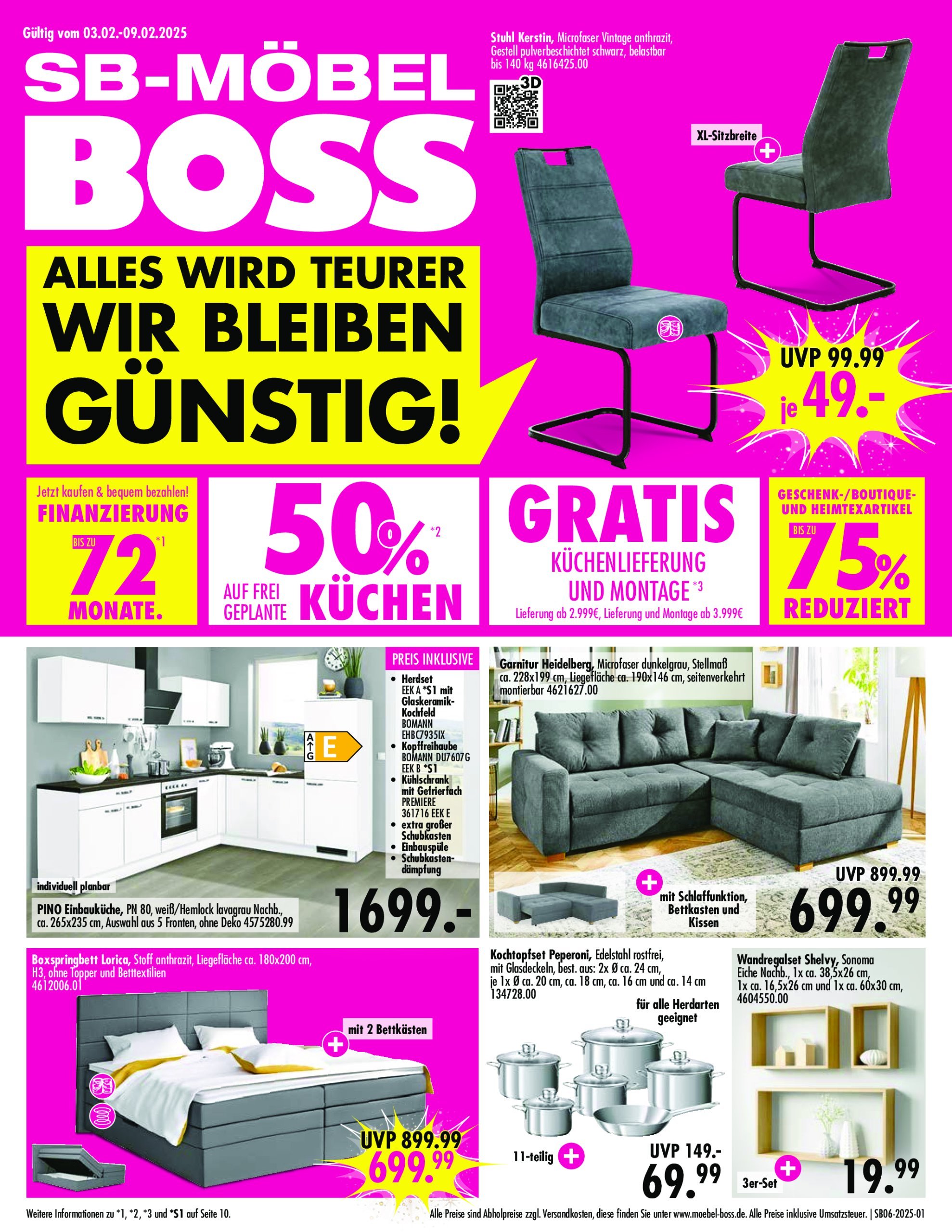 moebel-boss - SB Möbel BOSS-Prospekt gültig von 03.02. bis 09.02.