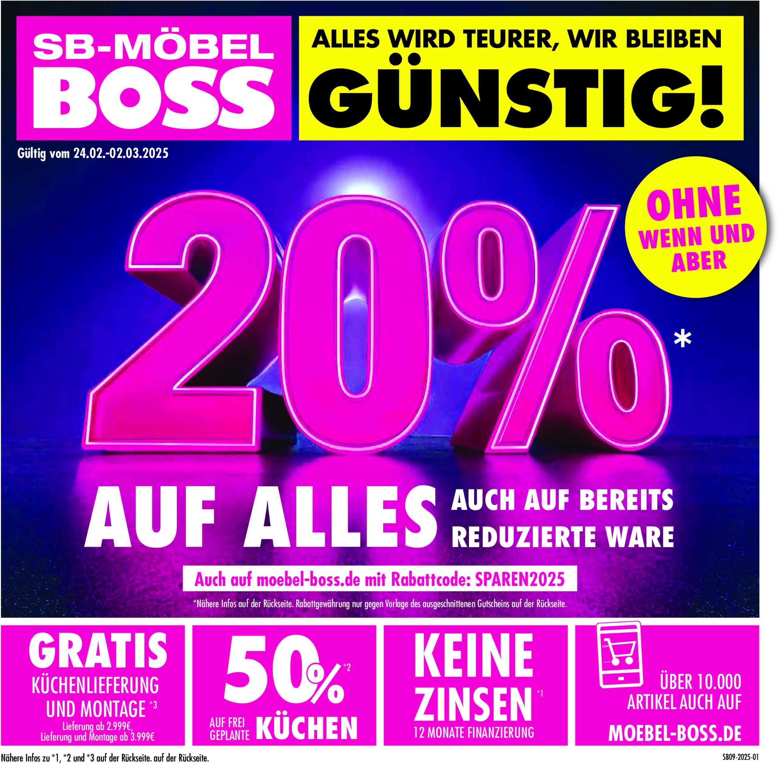 moebel-boss - SB Möbel BOSS-Prospekt gültig von 24.02. bis 02.03.