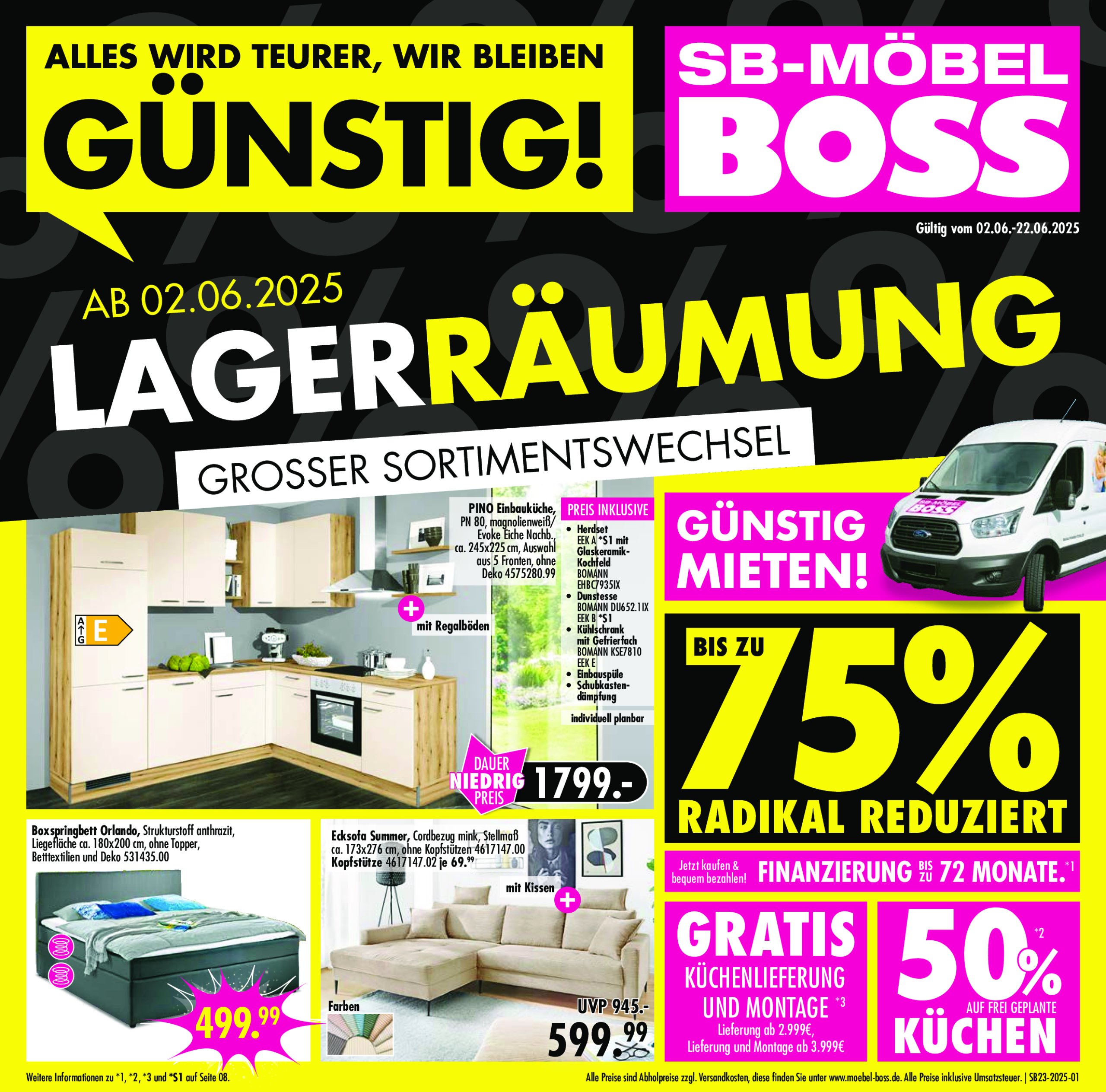 moebel-boss - SB Möbel BOSS-Prospekt gültig vom 02.06. bis 22.06.
