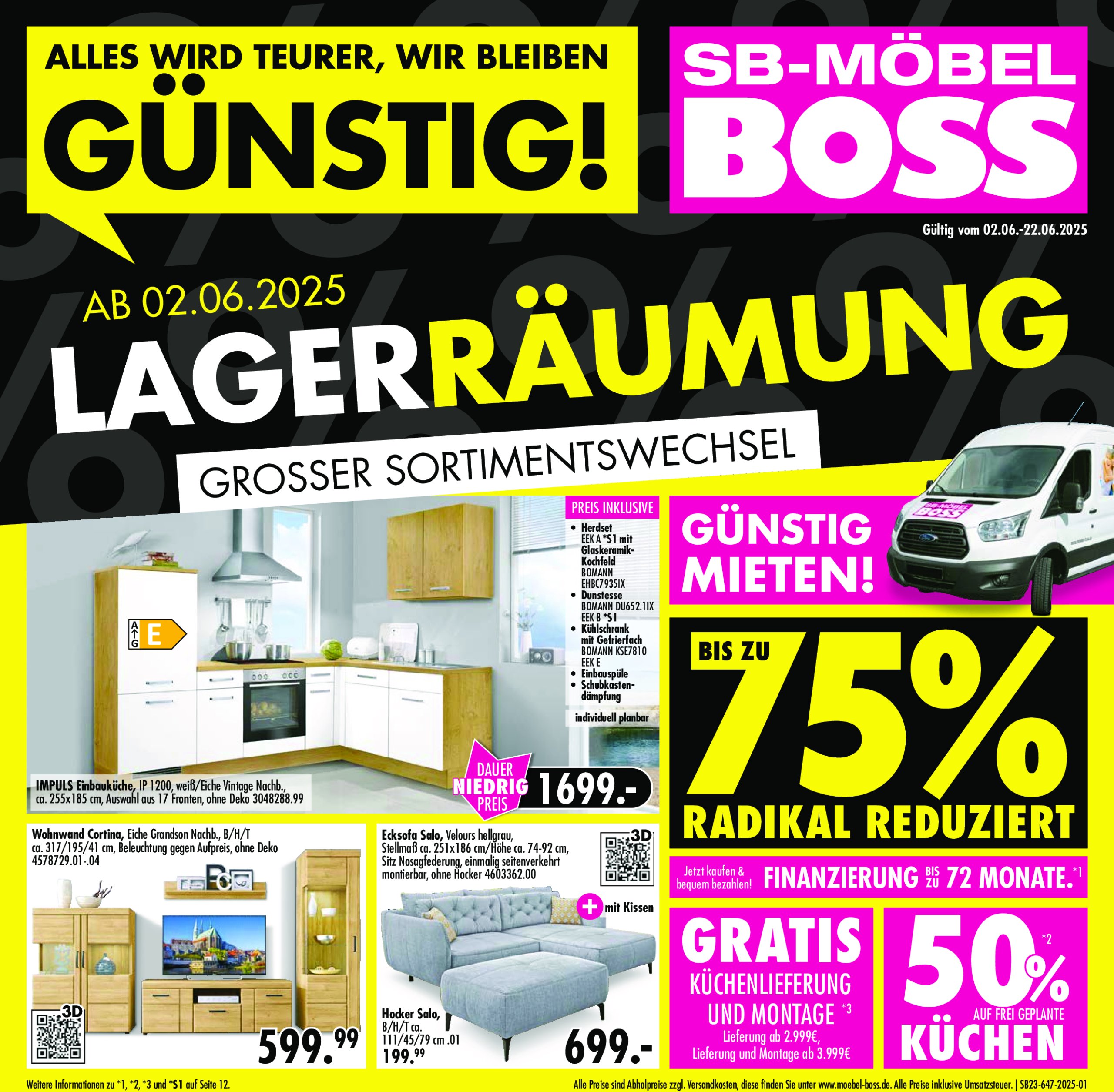 moebel-boss - SB Möbel BOSS - Neubrandenburg-Prospekt gültig vom 02.06. bis 22.06. - page: 1