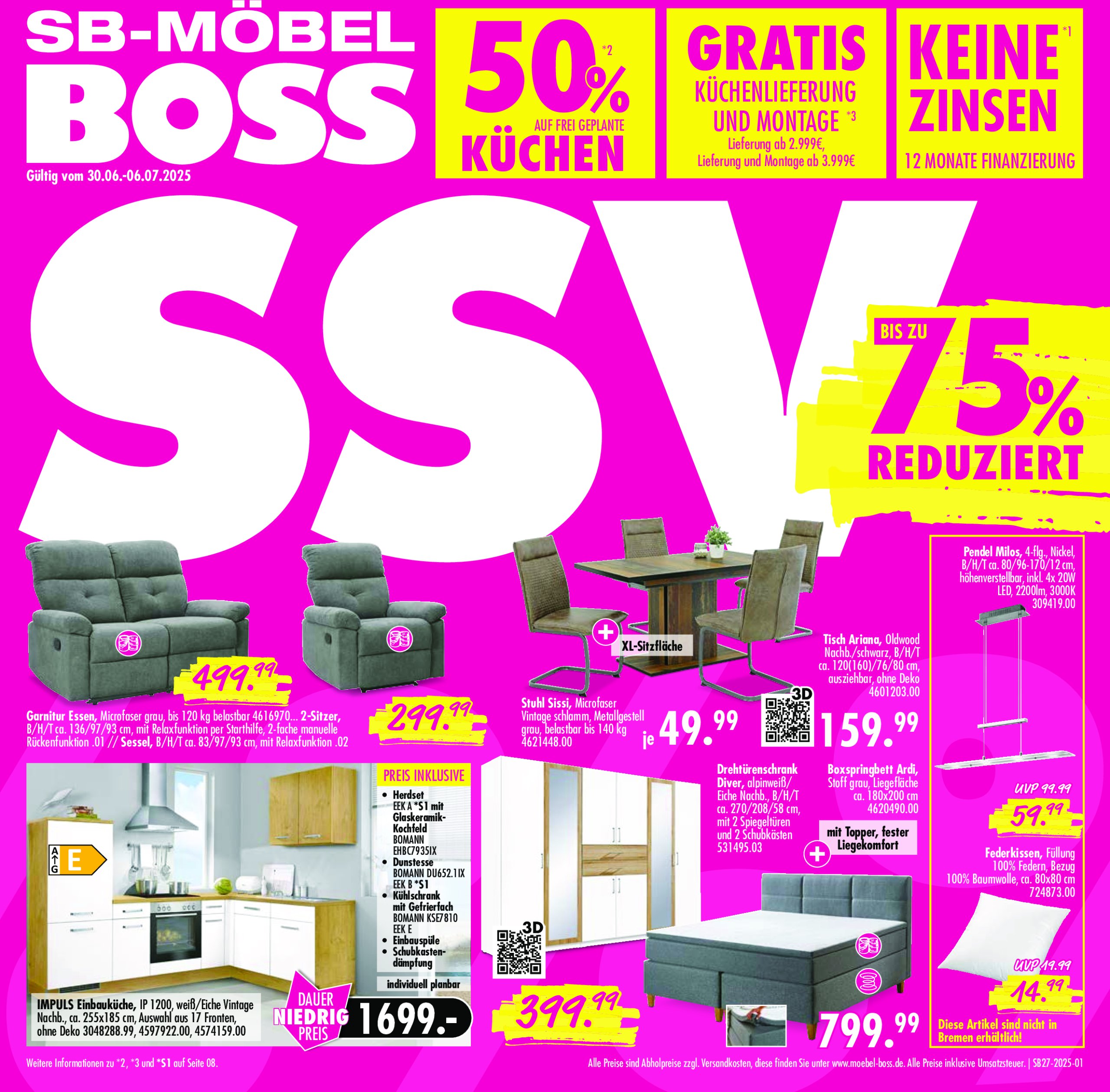 moebel-boss - SB Möbel BOSS-Prospekt gültig vom 30.06. bis 06.07.