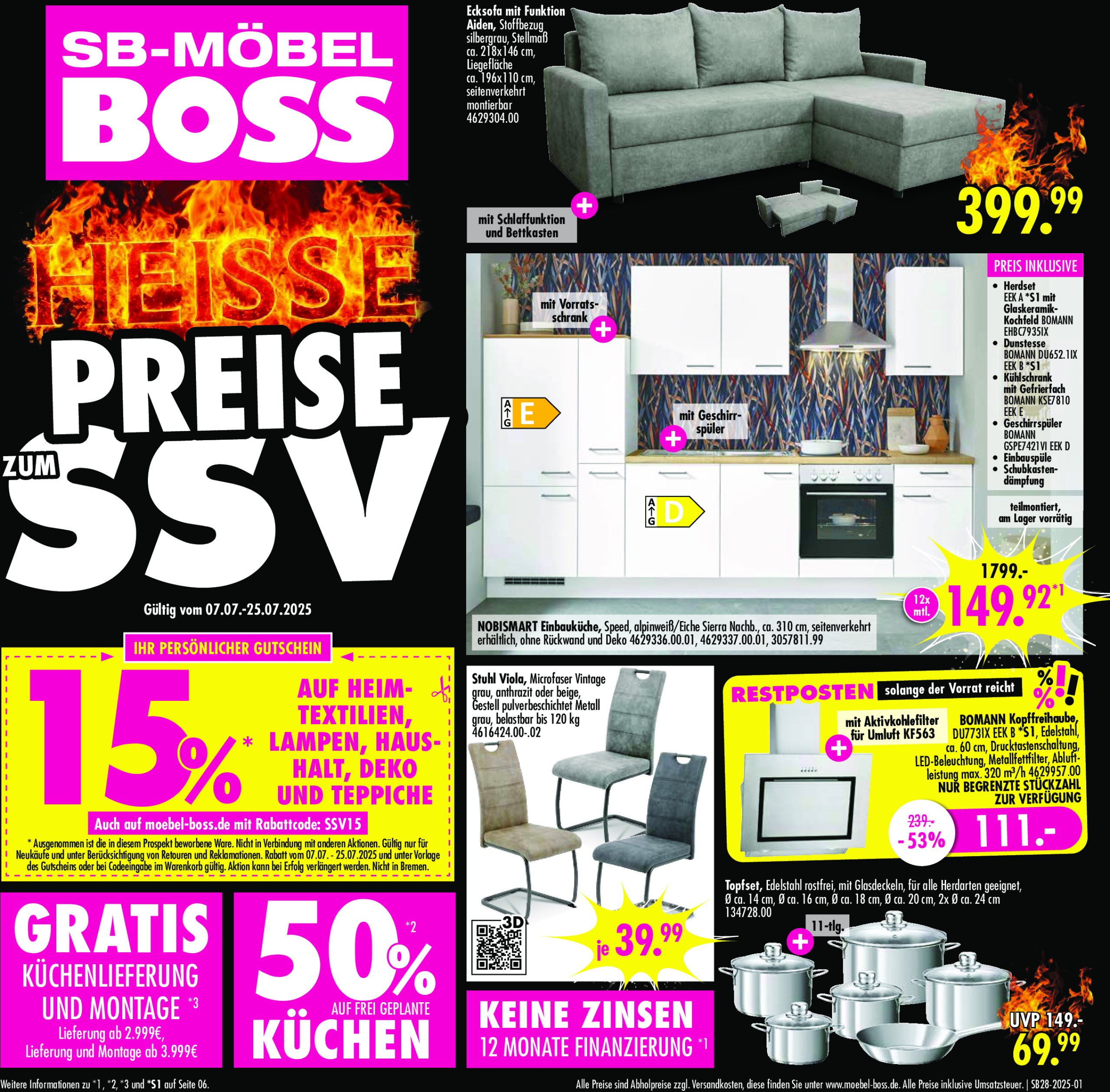 moebel-boss - SB Möbel BOSS-Prospekt gültig vom 07.07. bis 25.07.