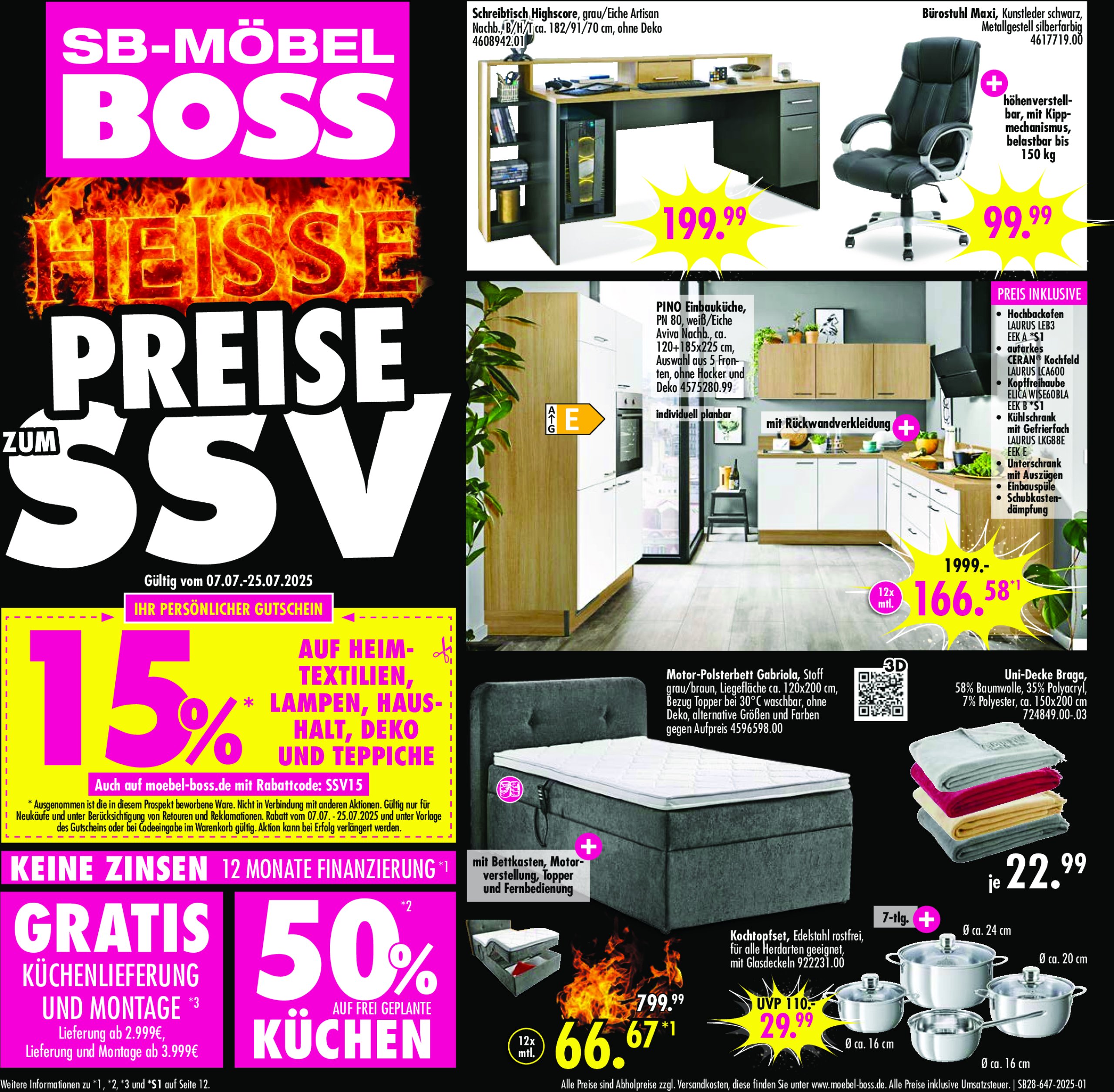 moebel-boss - SB Möbel BOSS - Neubrandenburg-Prospekt gültig vom 07.07. bis 25.07.