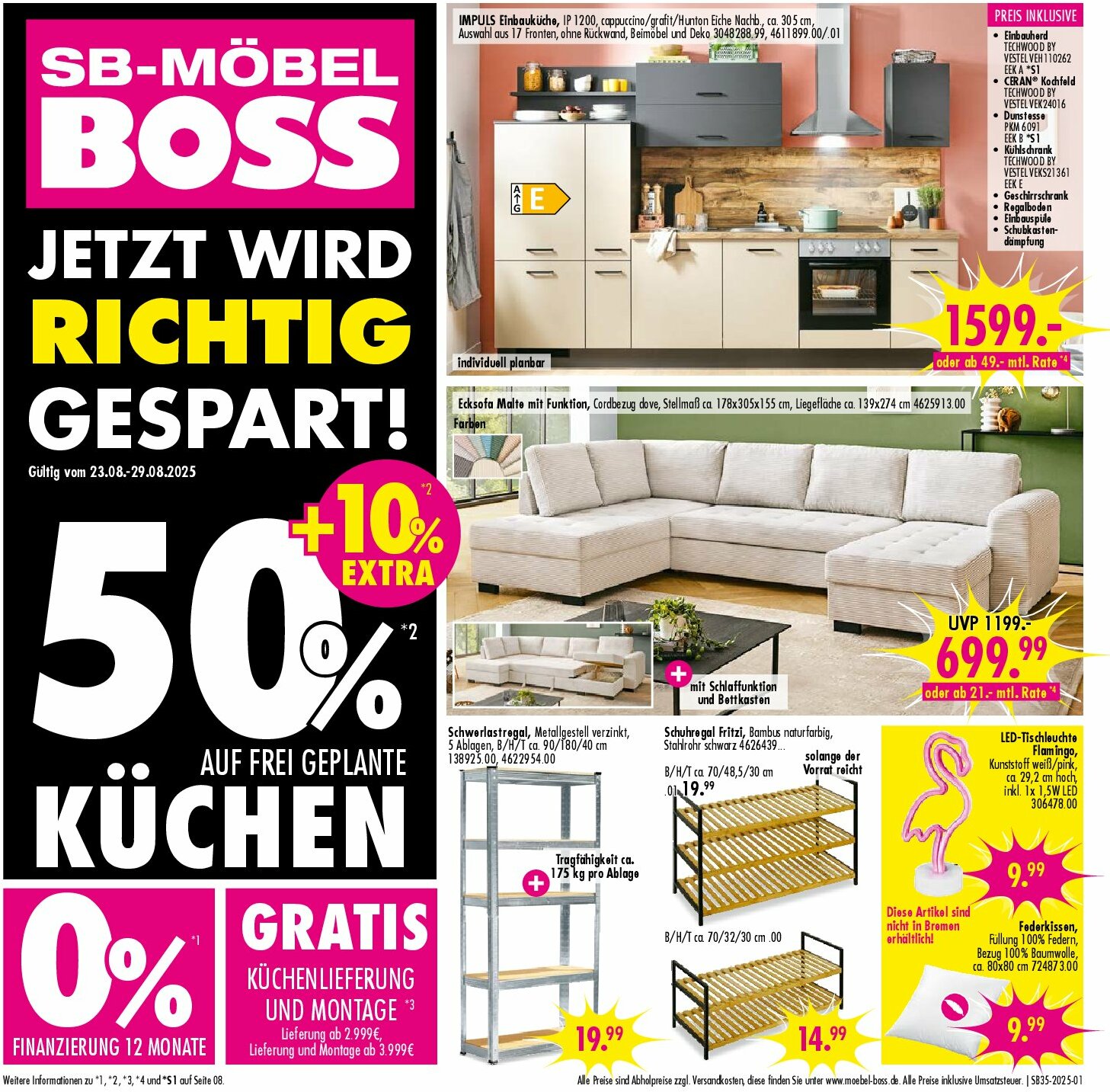 moebel-boss - SB Möbel BOSS-Prospekt gültig vom 23.08. bis 29.08.