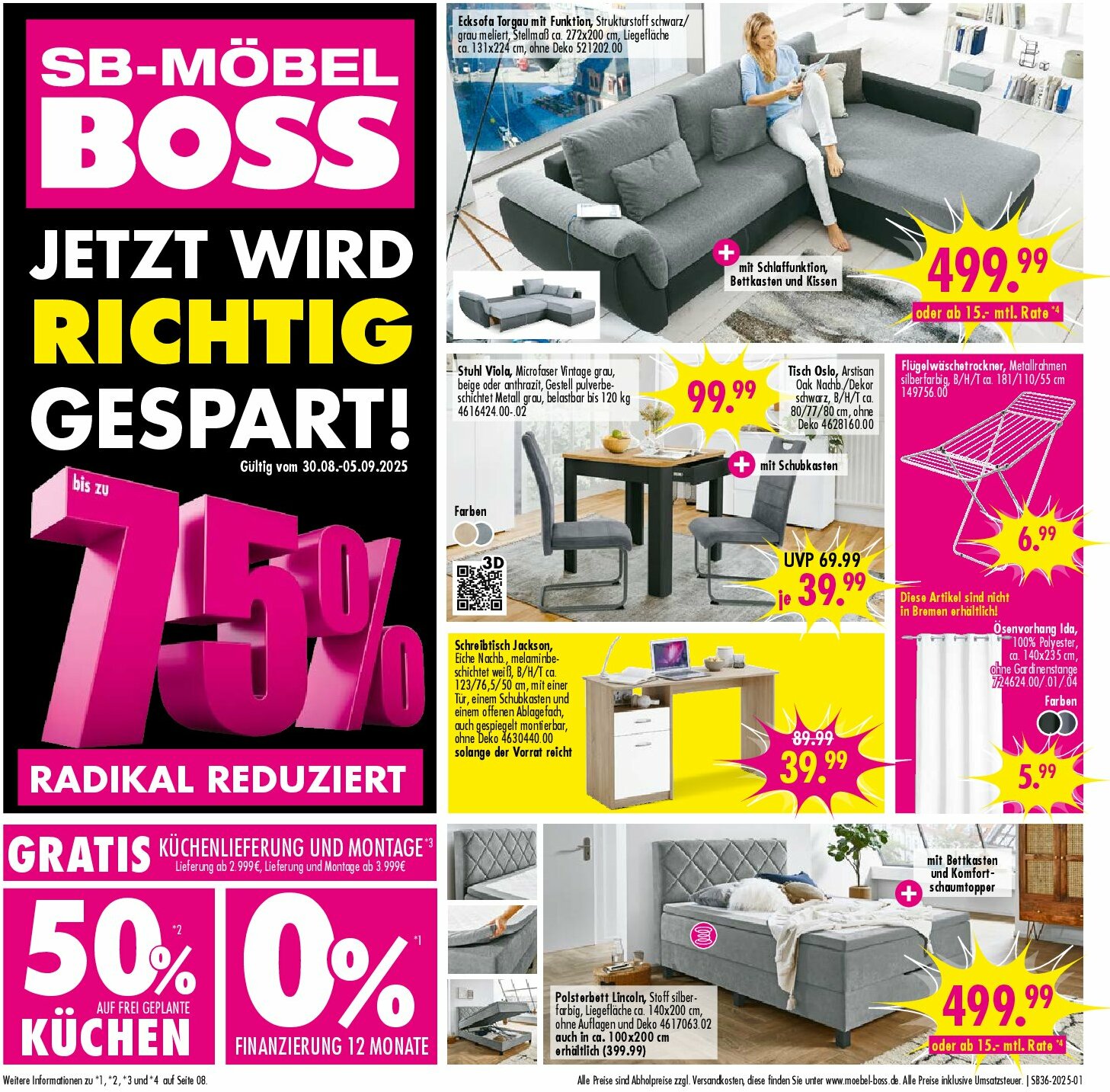 moebel-boss - SB Möbel BOSS-Prospekt gültig vom 30.08. bis 05.09.