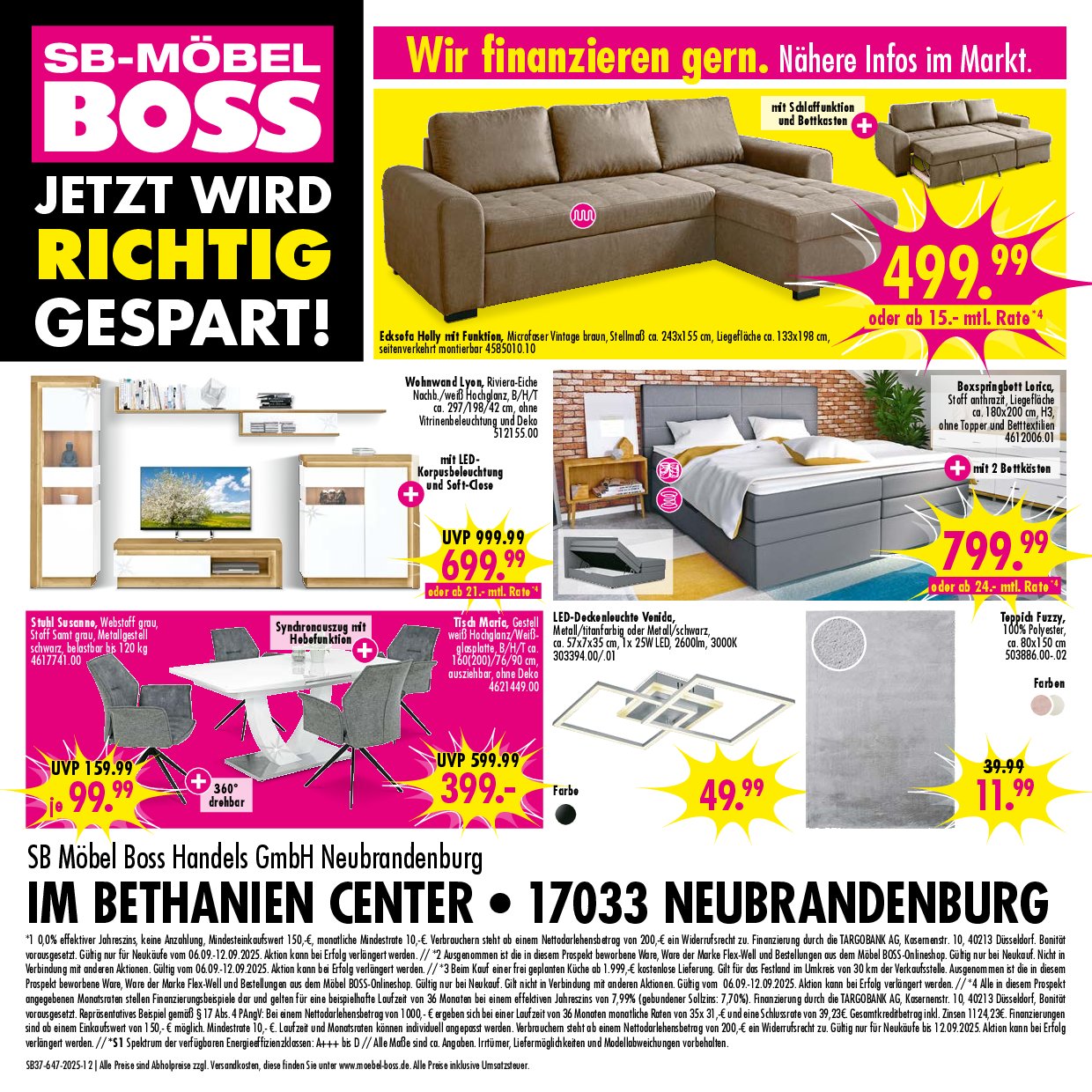 moebel-boss - SB Möbel BOSS - Neubrandenburg-Prospekt gültig vom 06.09. bis 12.09. - page: 7