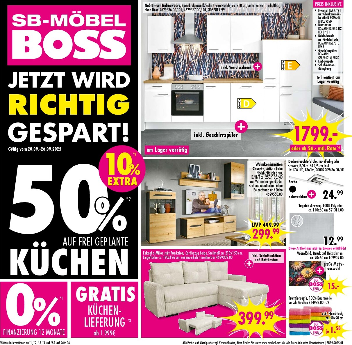 moebel-boss - SB Möbel BOSS-Prospekt gültig vom 20.09. bis 26.09.